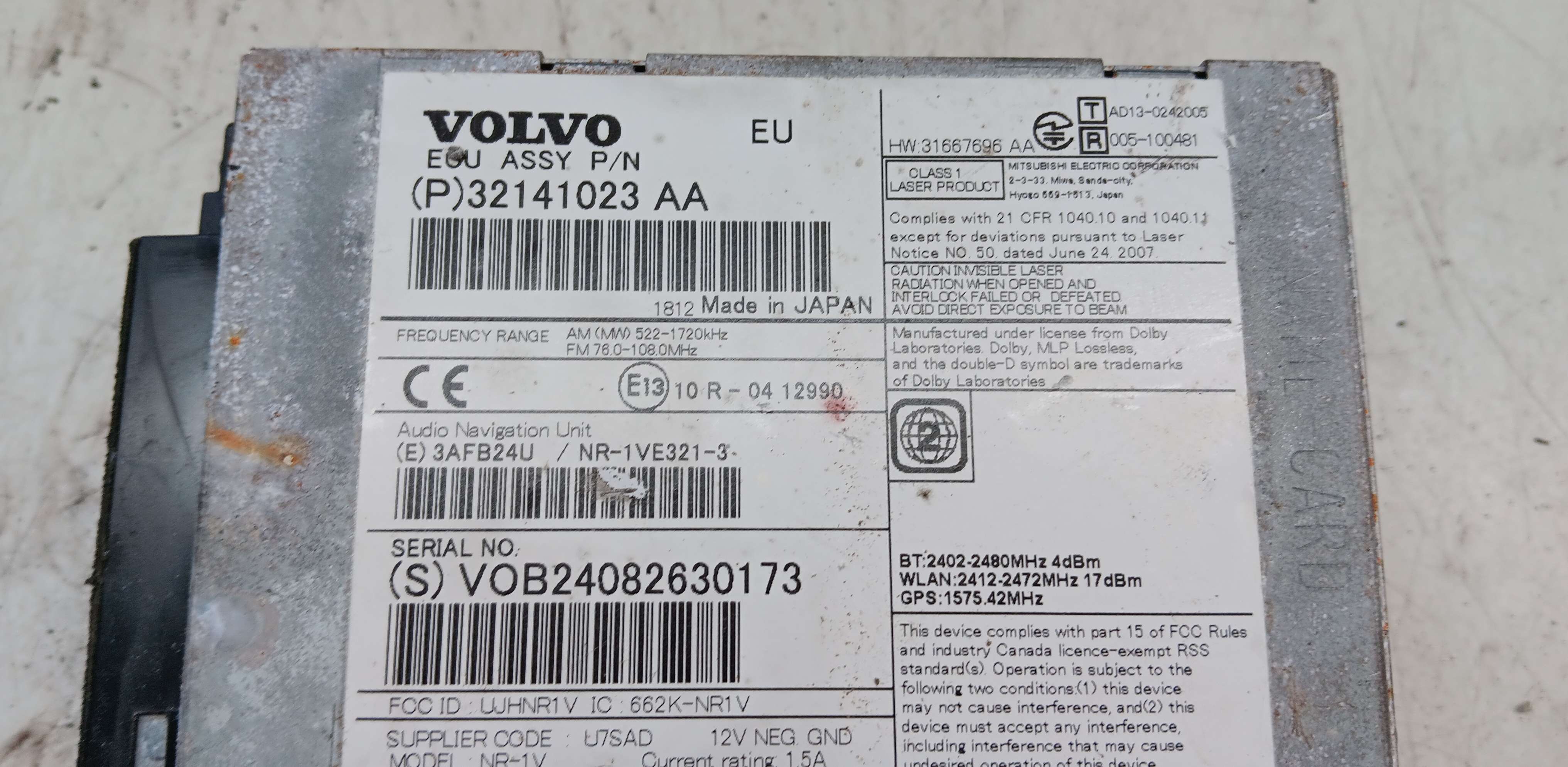 Radio Volvo V40
