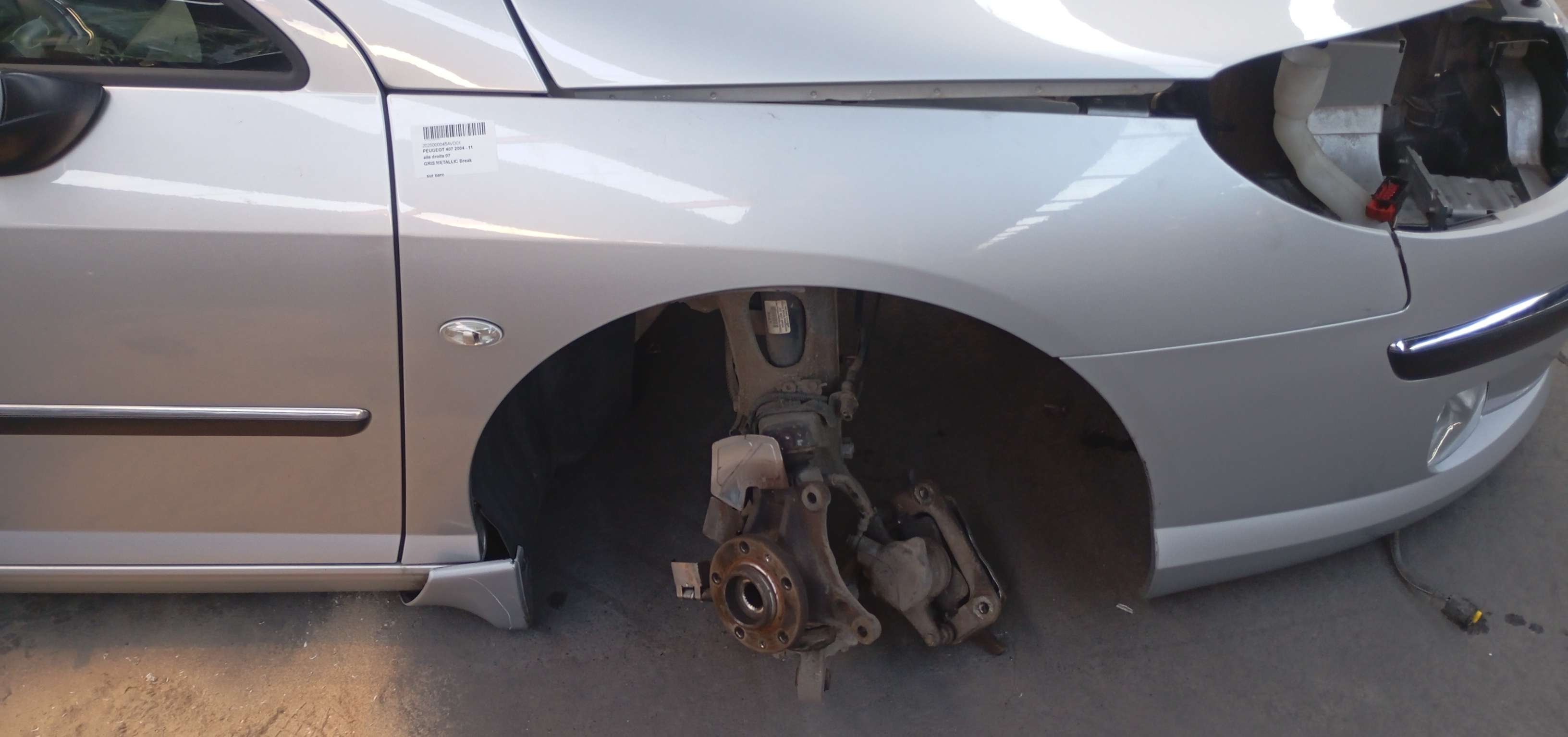 Vleugel rechts voor Peugeot 407