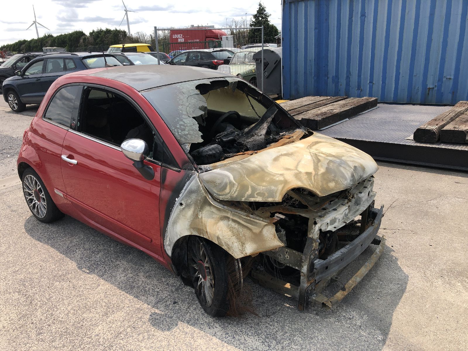 Buitenspiegel rechts Elec Fiat 500