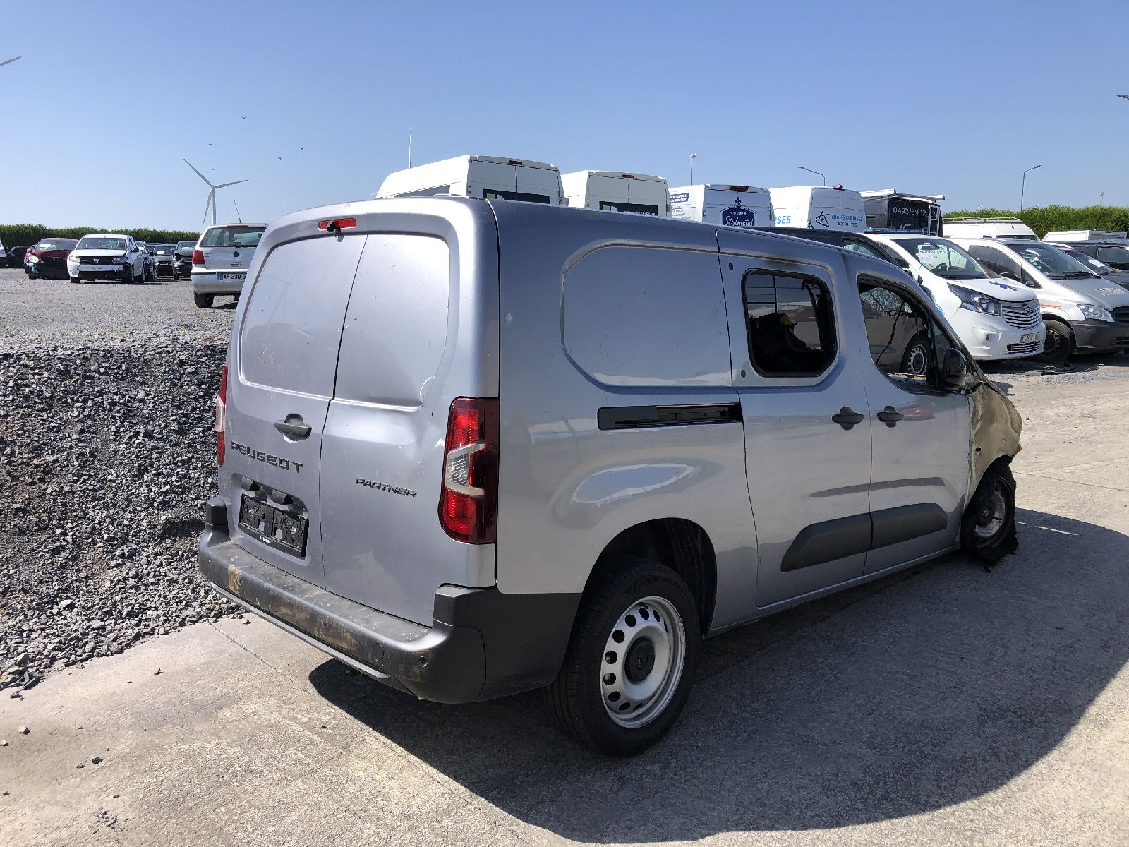 Bumper achter met sensor Peugeot Partner
