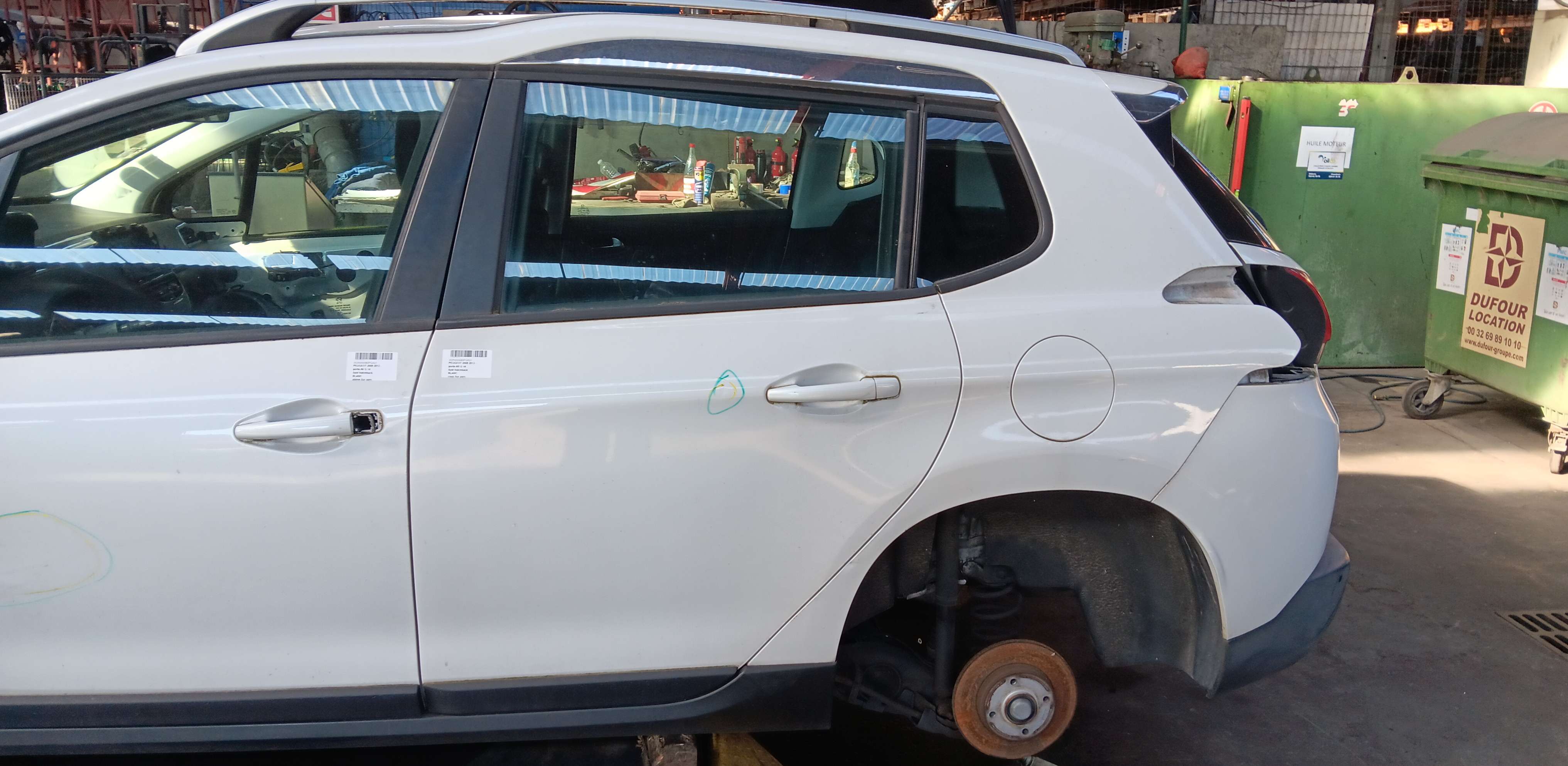 Deur links achter Peugeot 2008