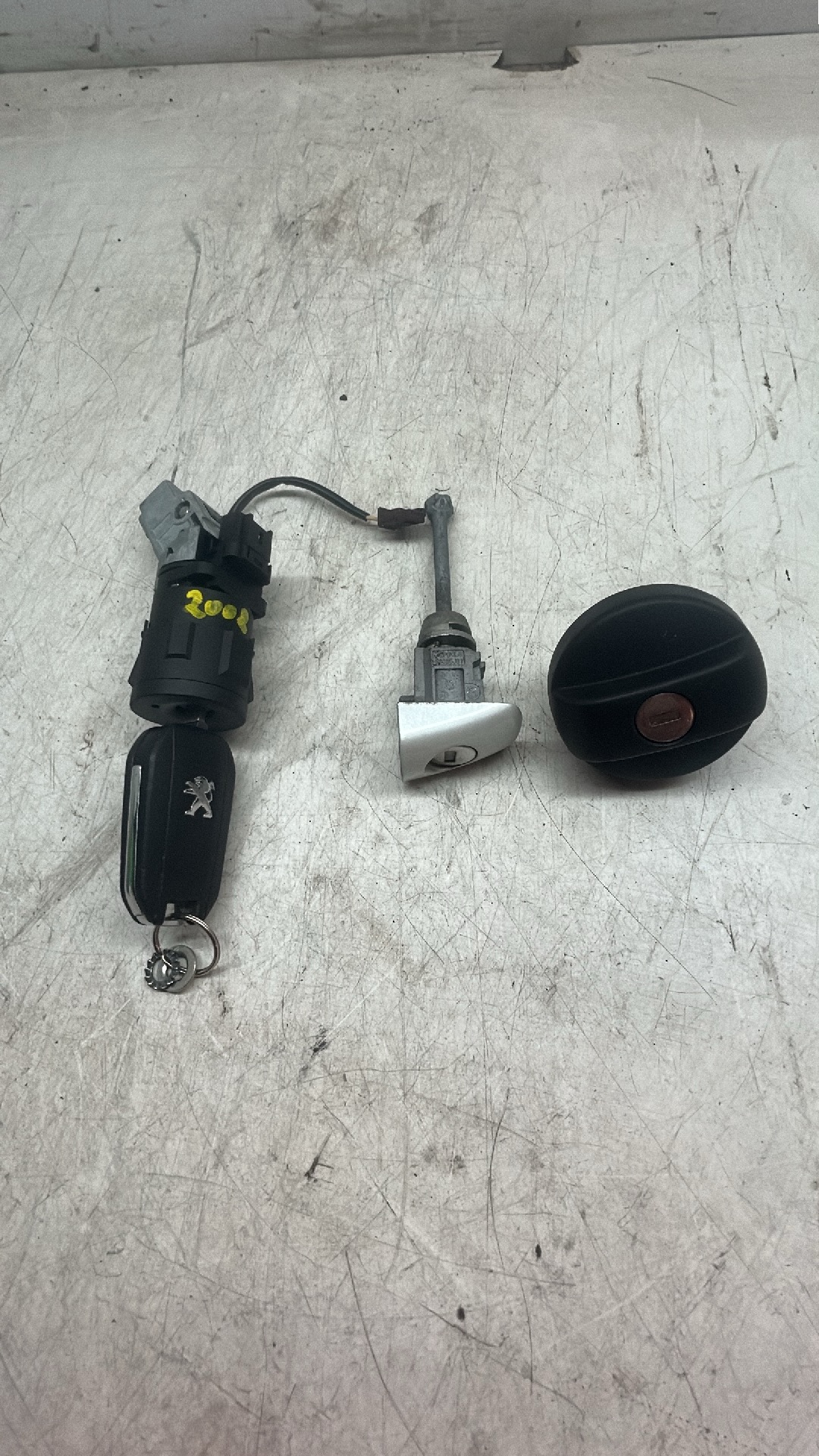Set sleutels transponder Peugeot 2008