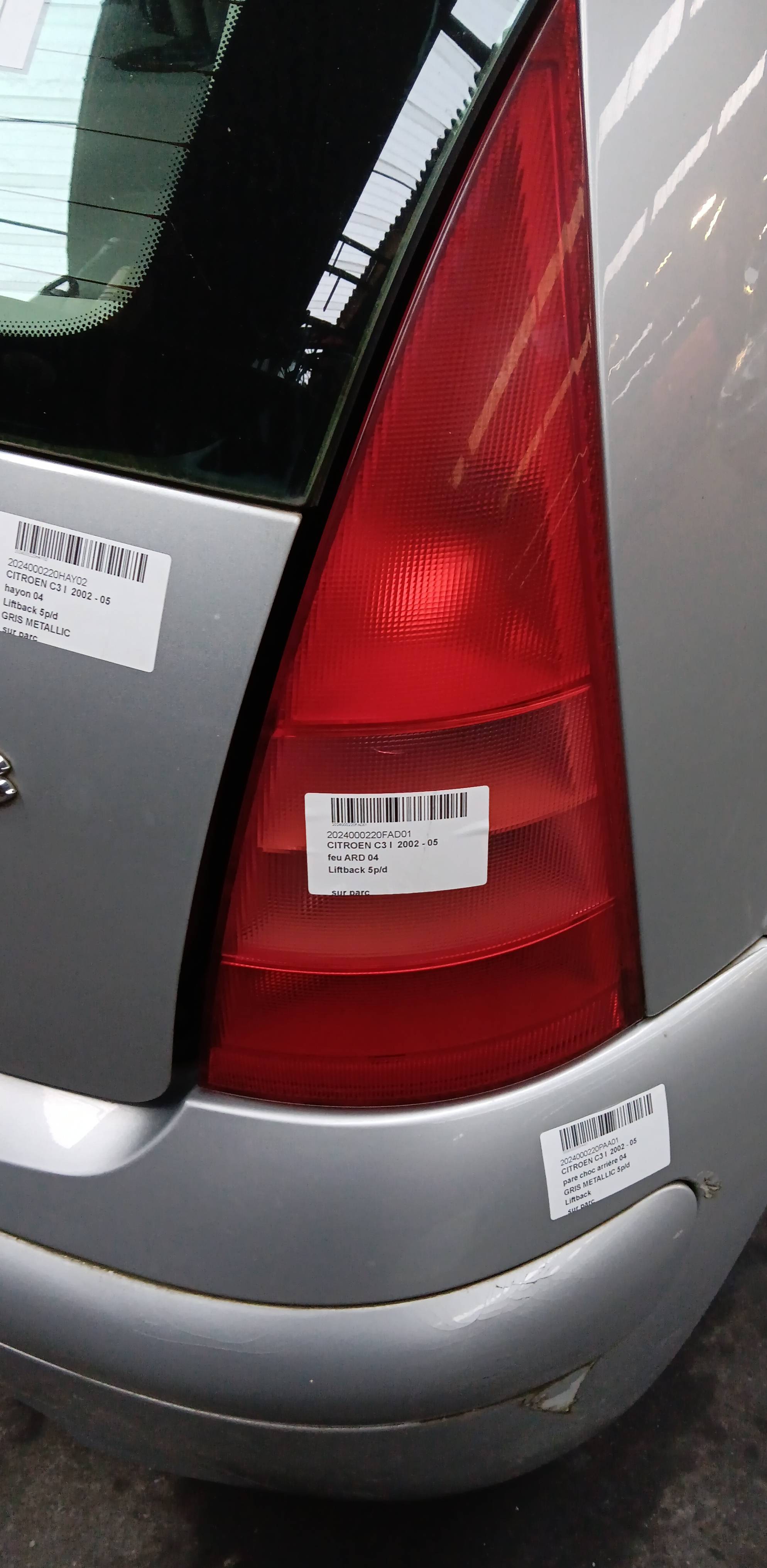 Lichtblok rechts achter Citroen C3