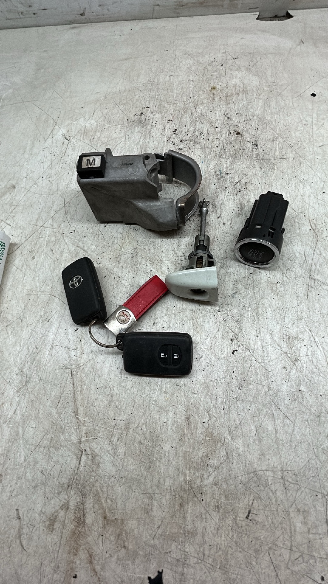 Set sleutels transponder Toyota Yaris