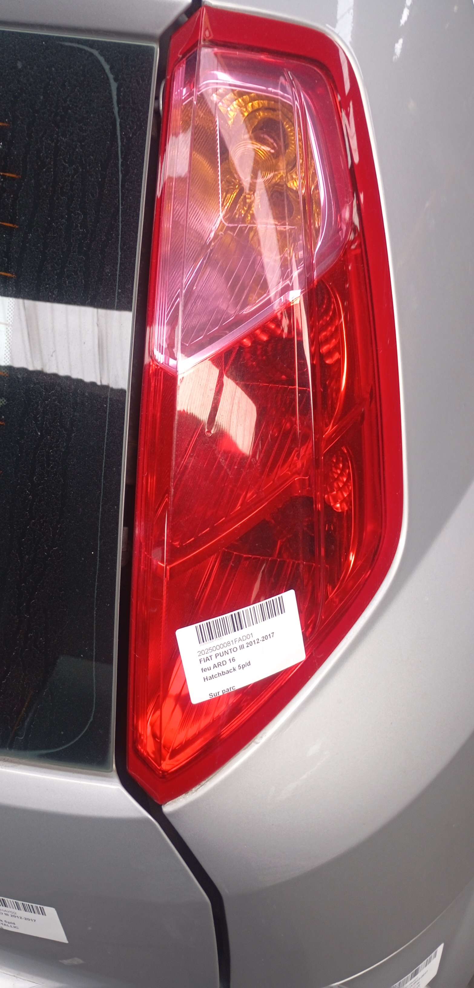 Lichtblok rechts achter Fiat Punto