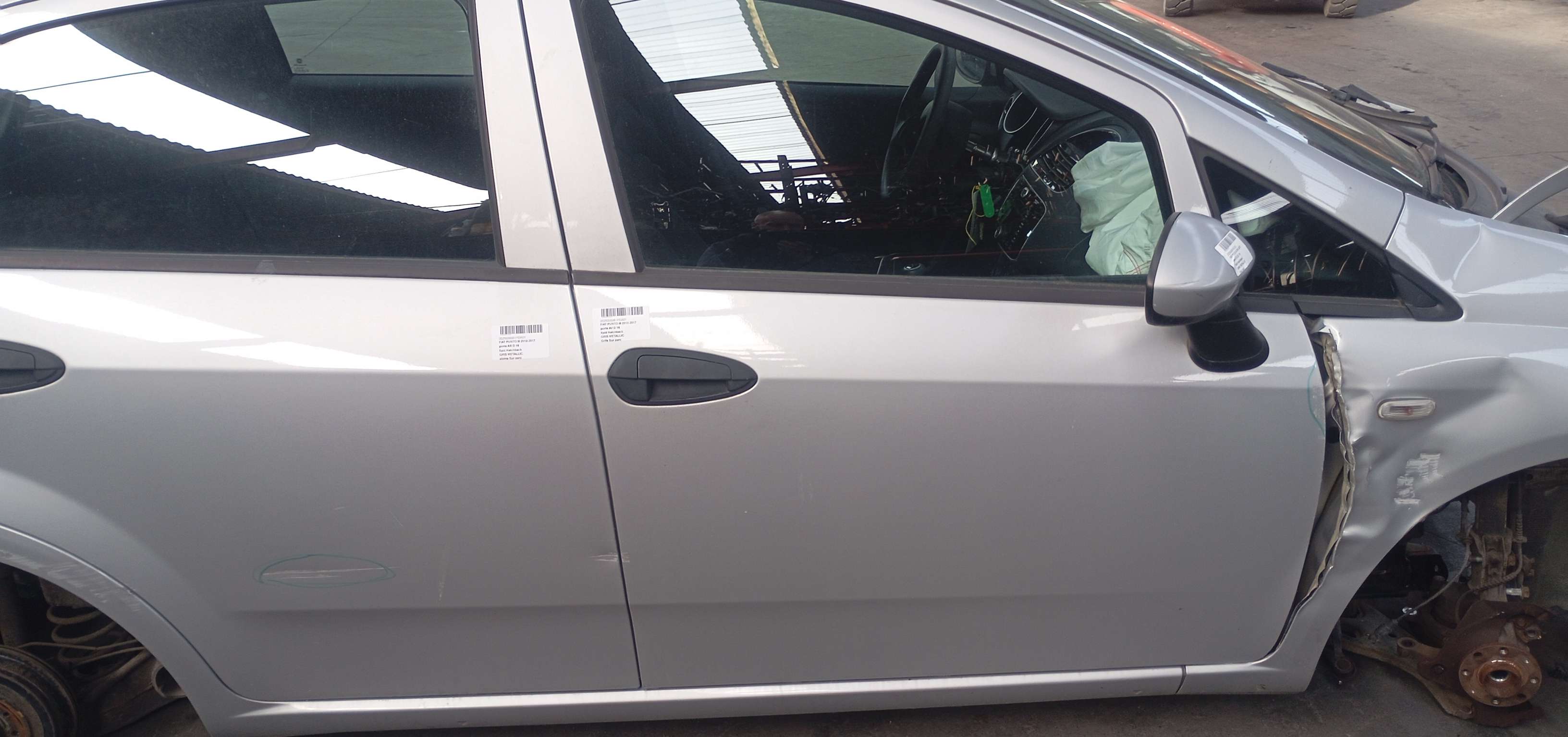 Deur rechts voor Fiat Punto