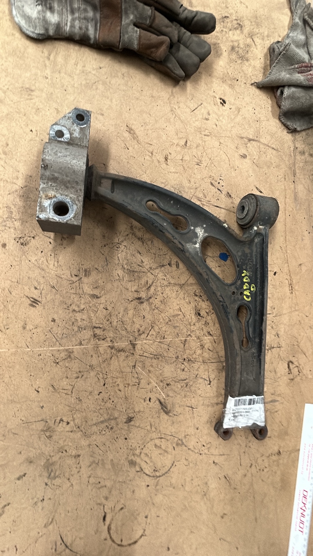 Draagarm rechts voor Vw Caddy