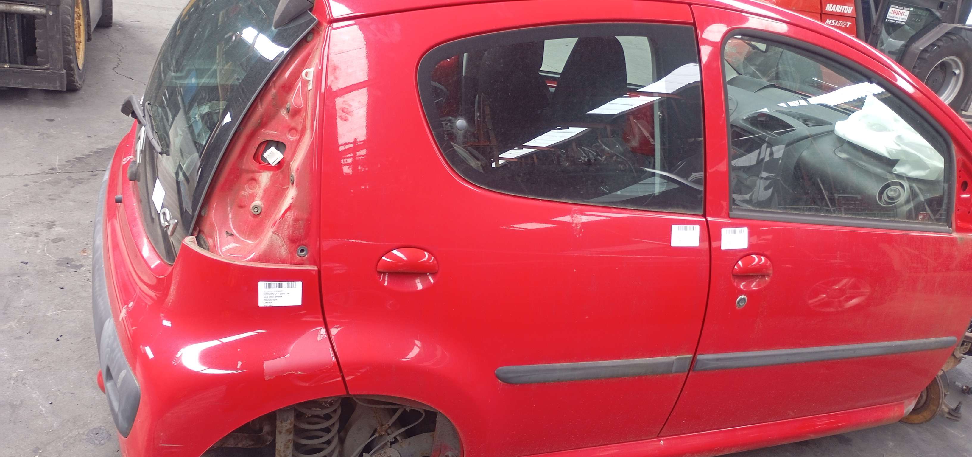 Deur rechts achter Citroen C1