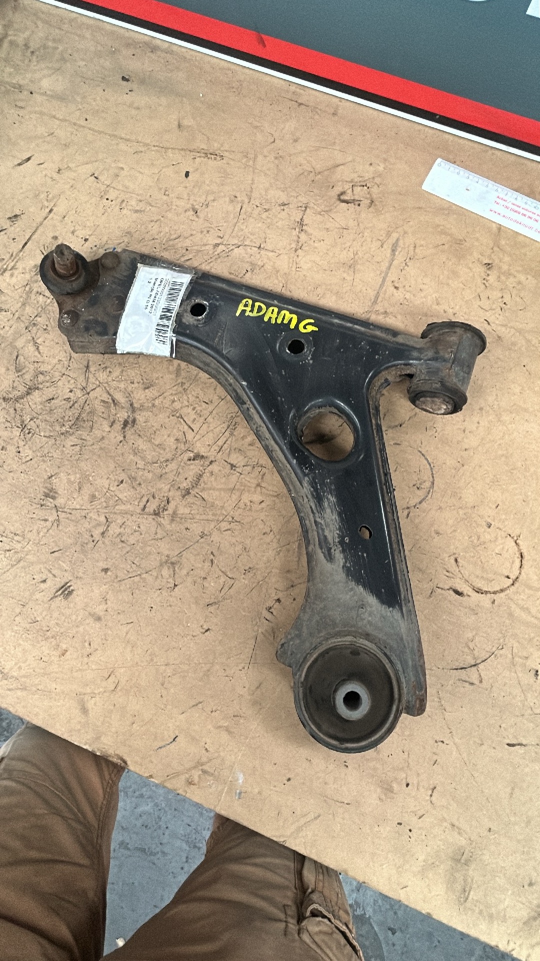 Draagarm links voor Opel Adam