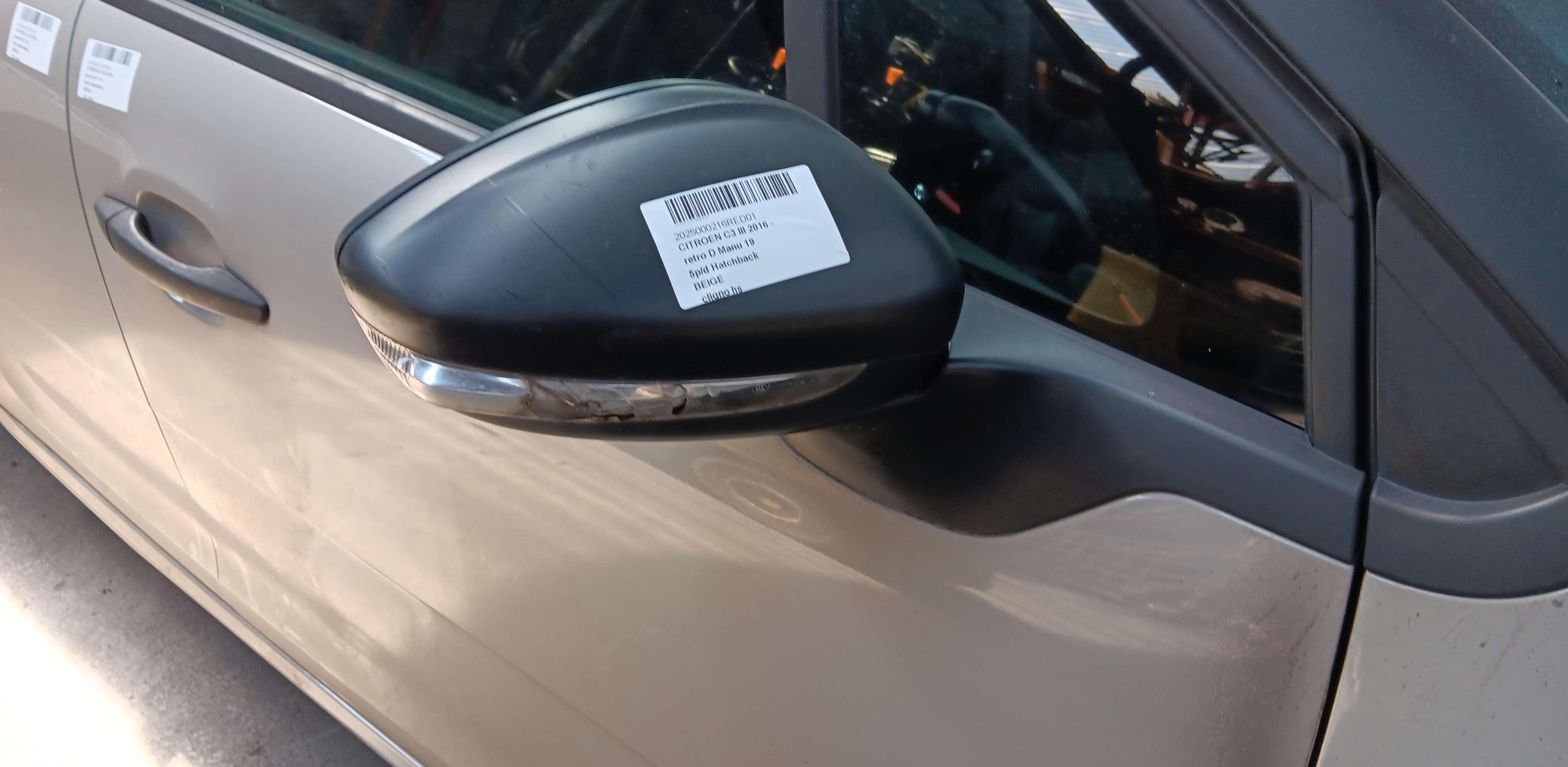 Buitenspiegel rechts Manueel Citroen C3
