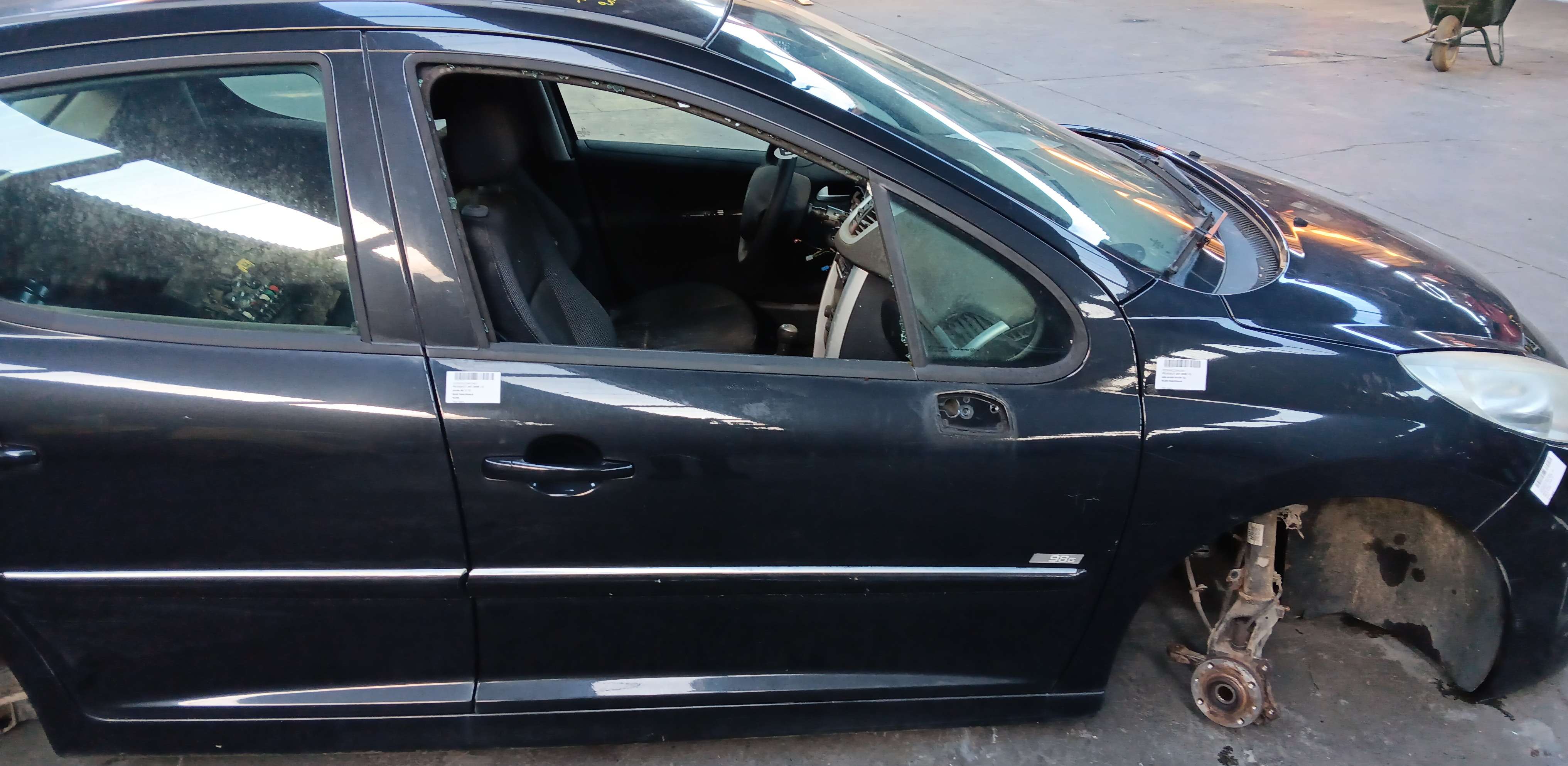 Deur rechts voor Peugeot 207