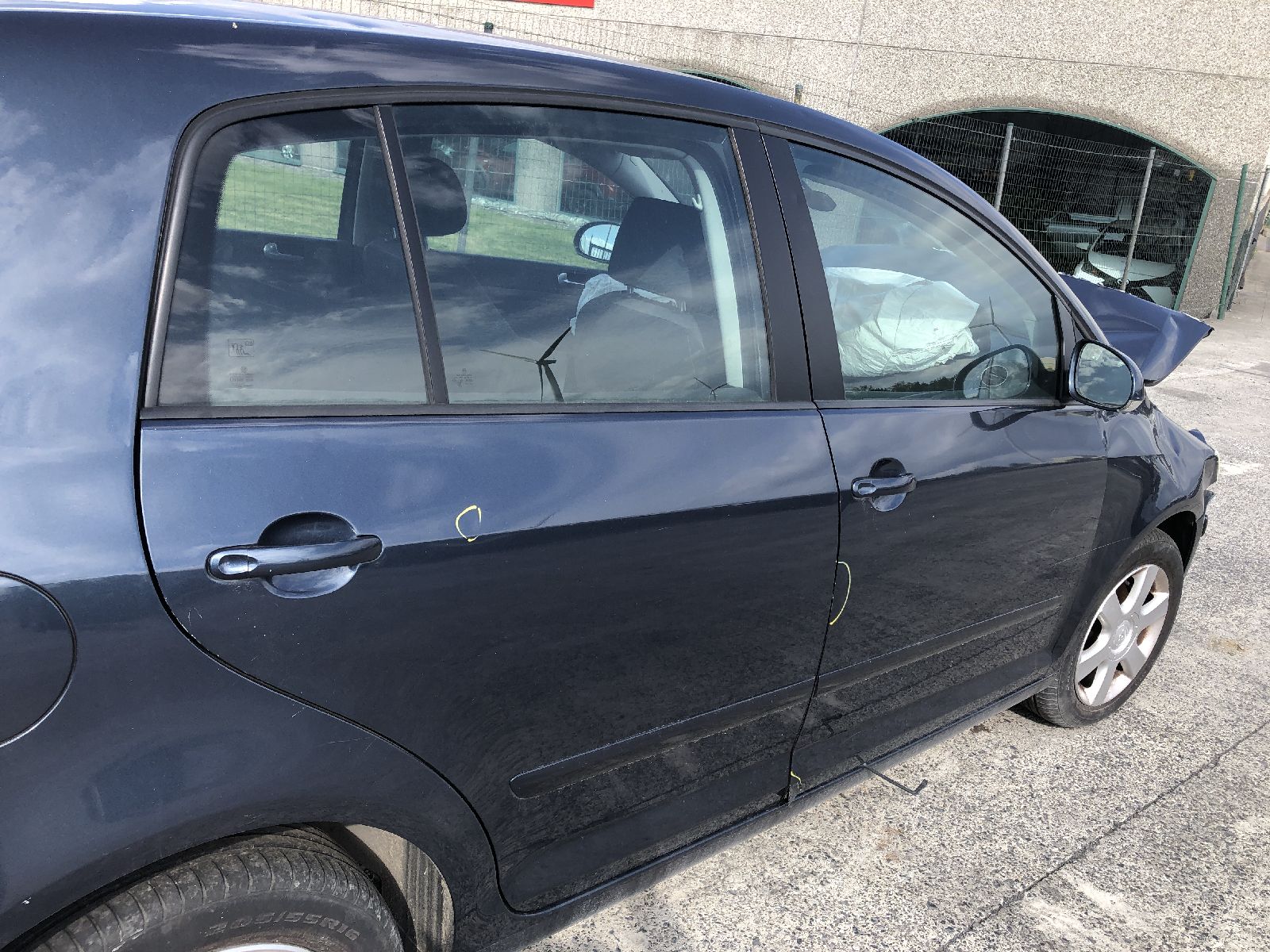 Deur rechts achter Vw Golf Plus