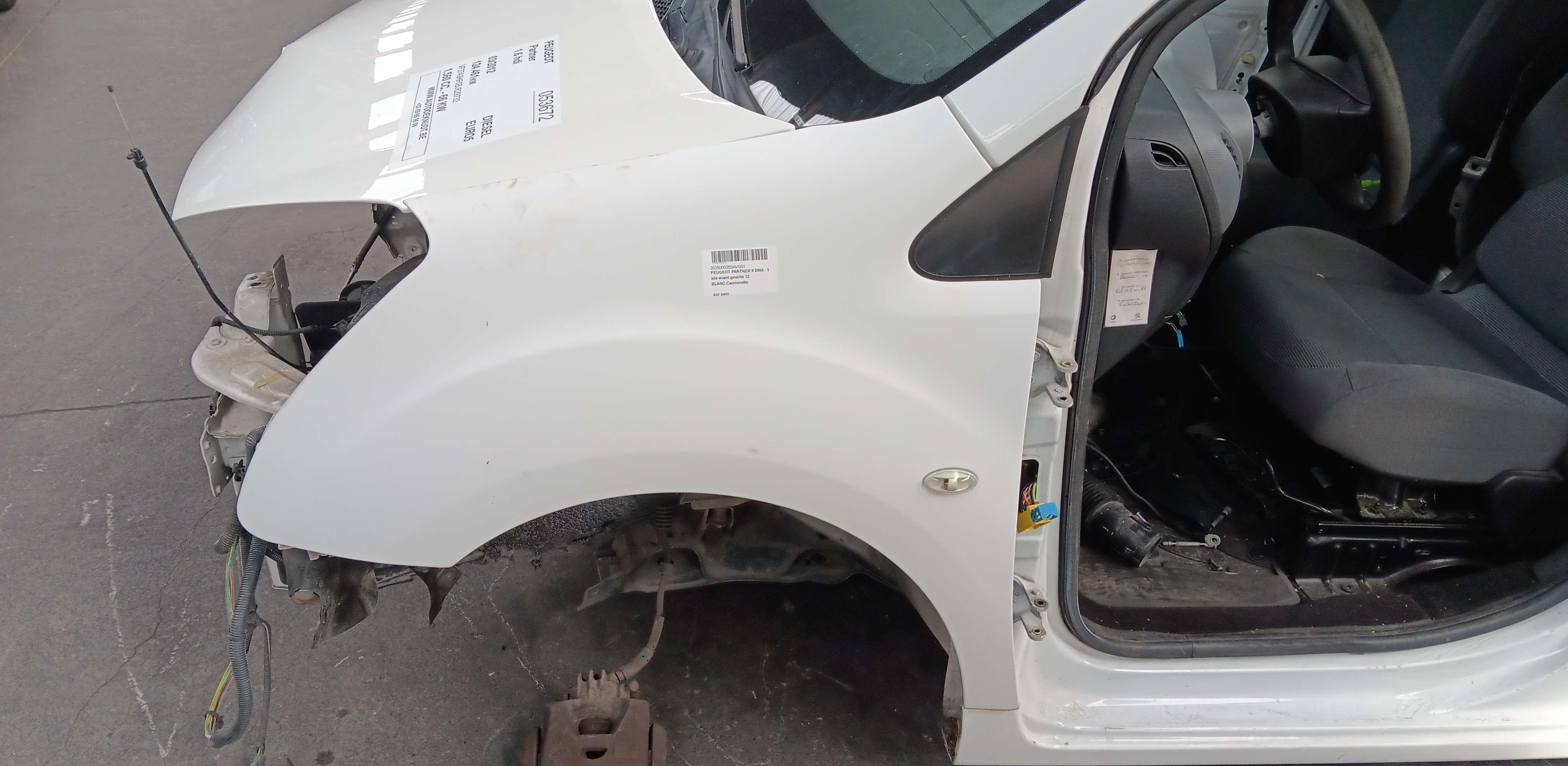 Flank links voor Peugeot Partner