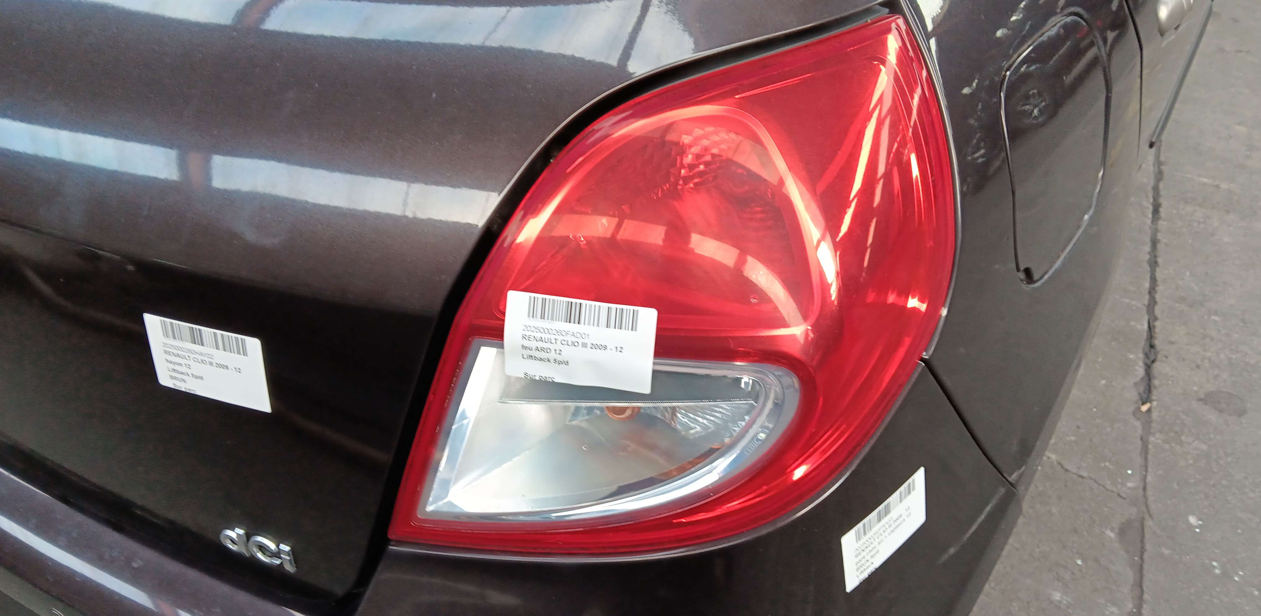 Lichtblok rechts achter Renault Clio