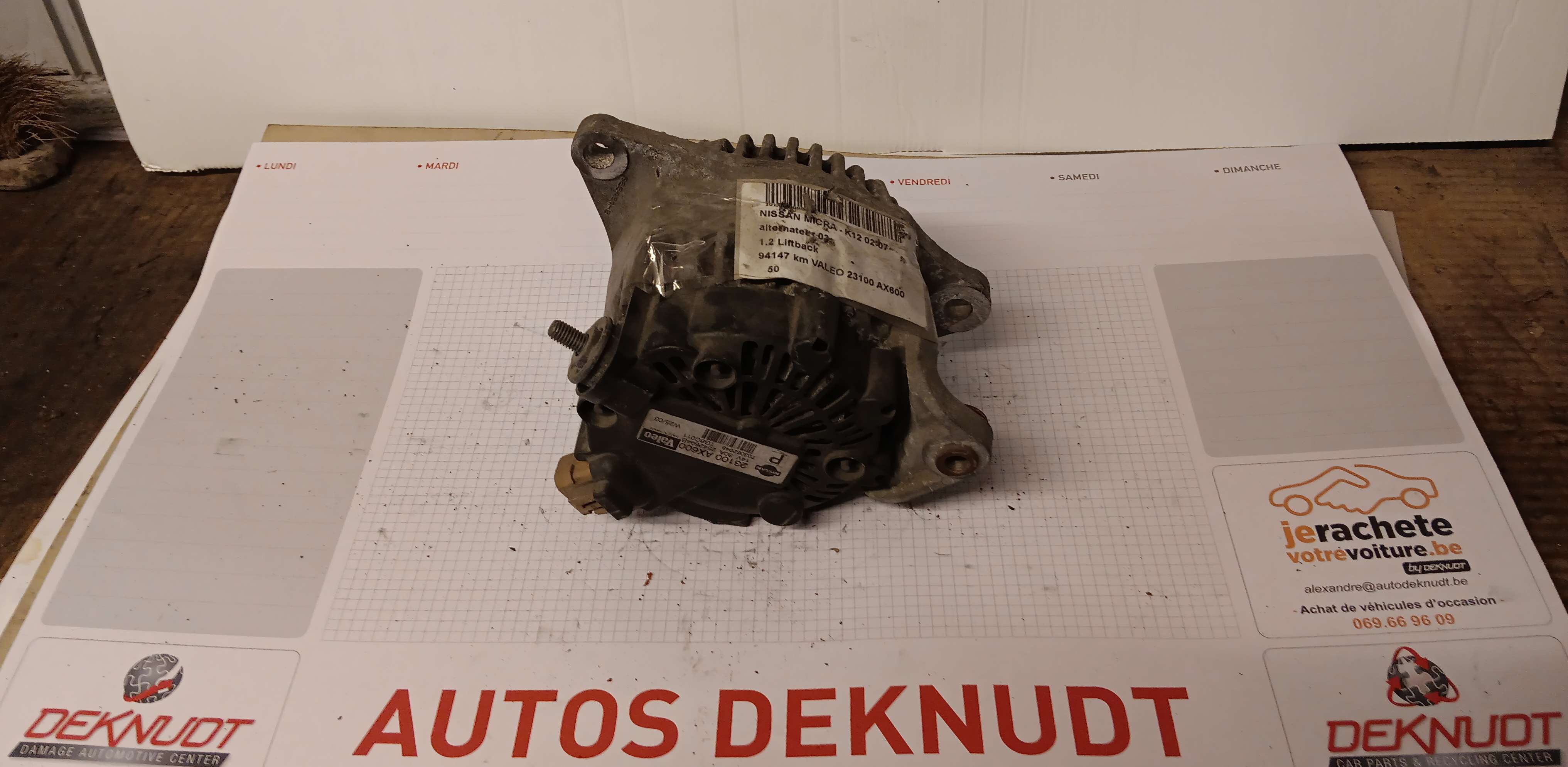  Alternator Motor Nissan Micra