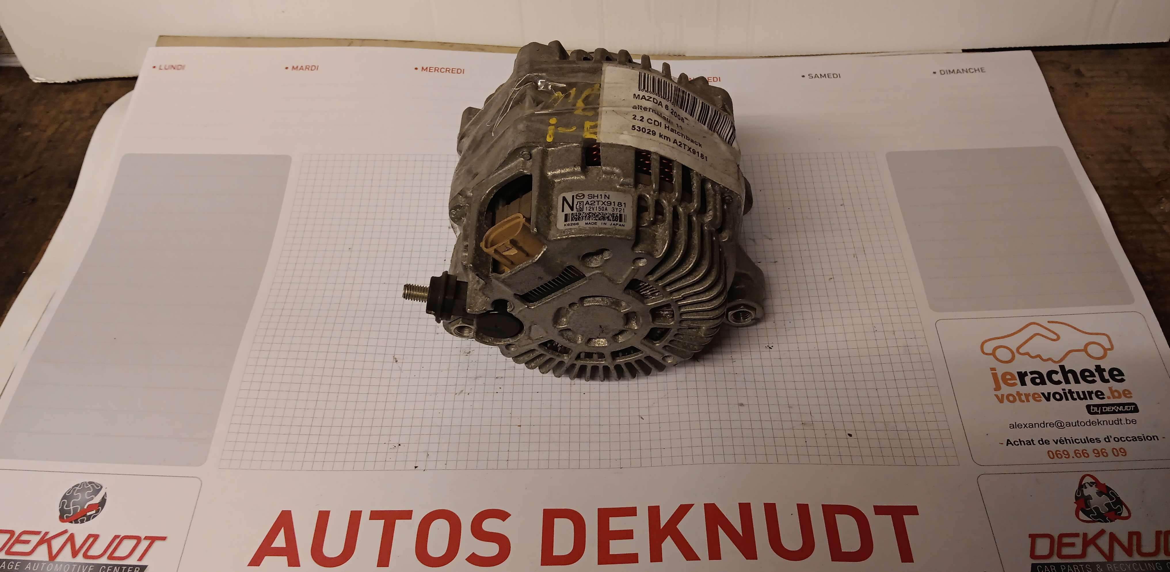 Alternator Mazda 6  III 2012 - 17