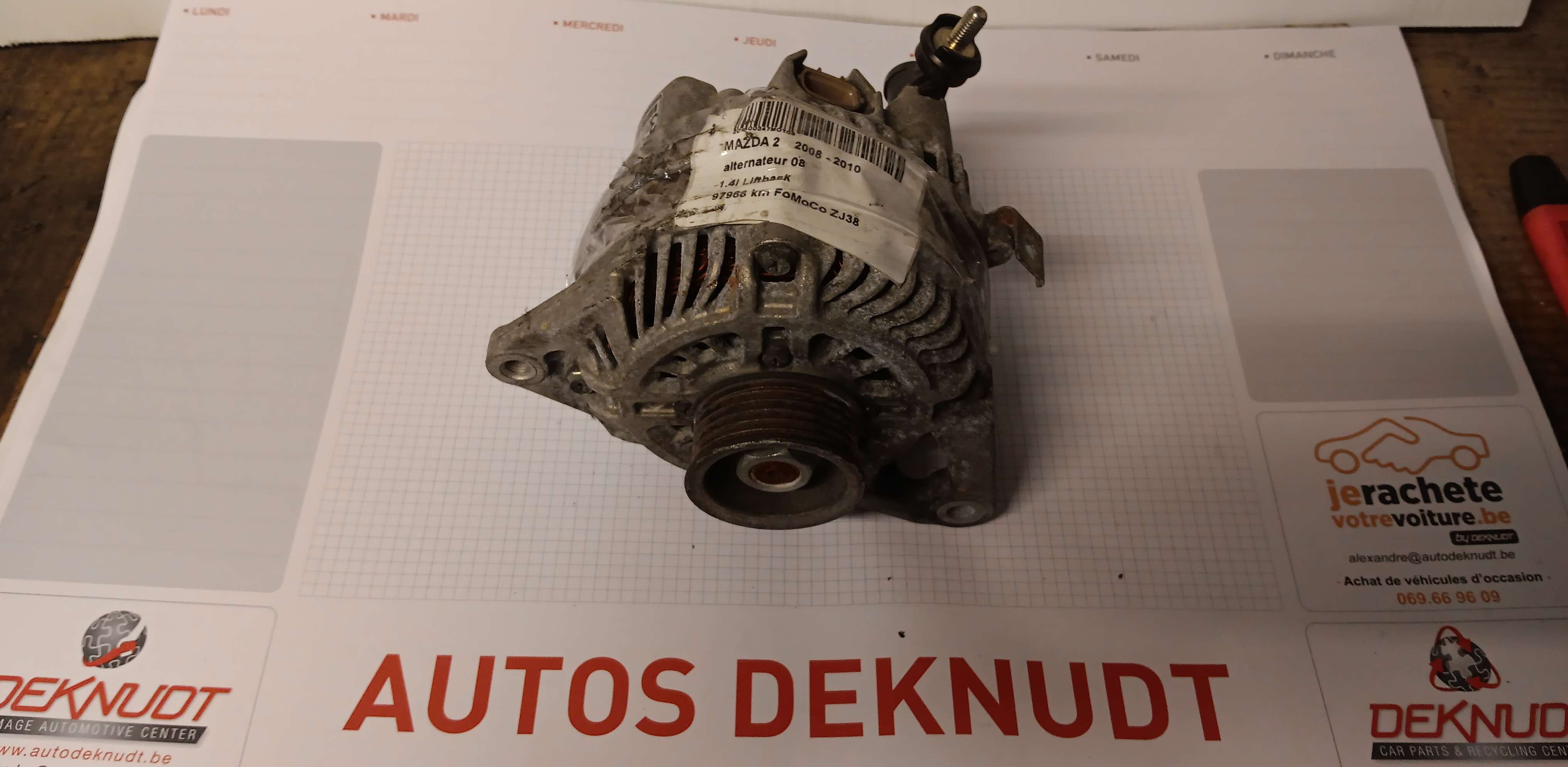Alternator Mazda 2  II 2007 - 14
