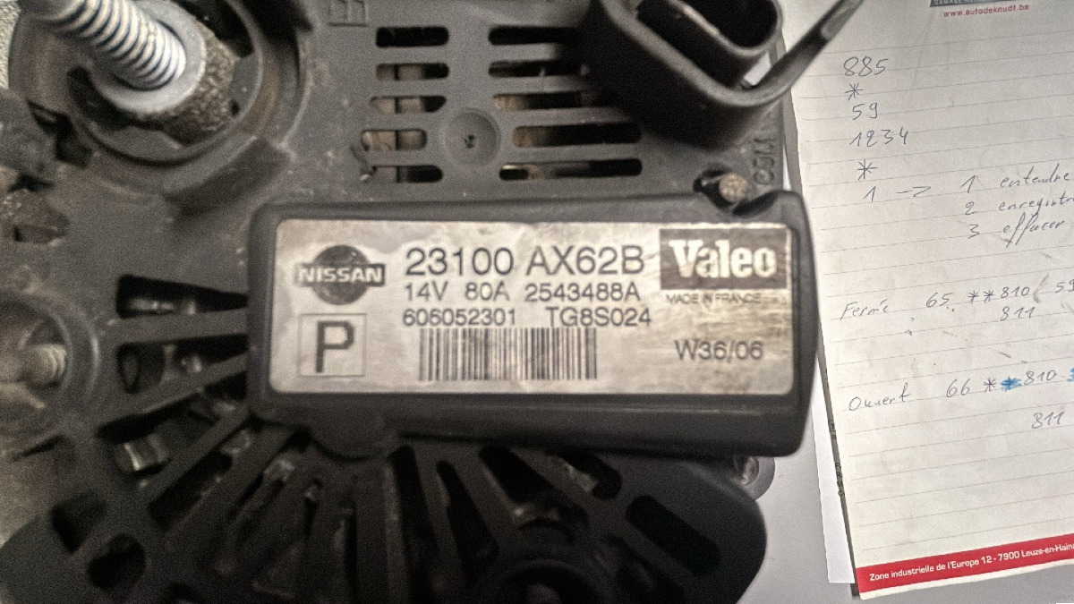  Alternator Motor Nissan Micra