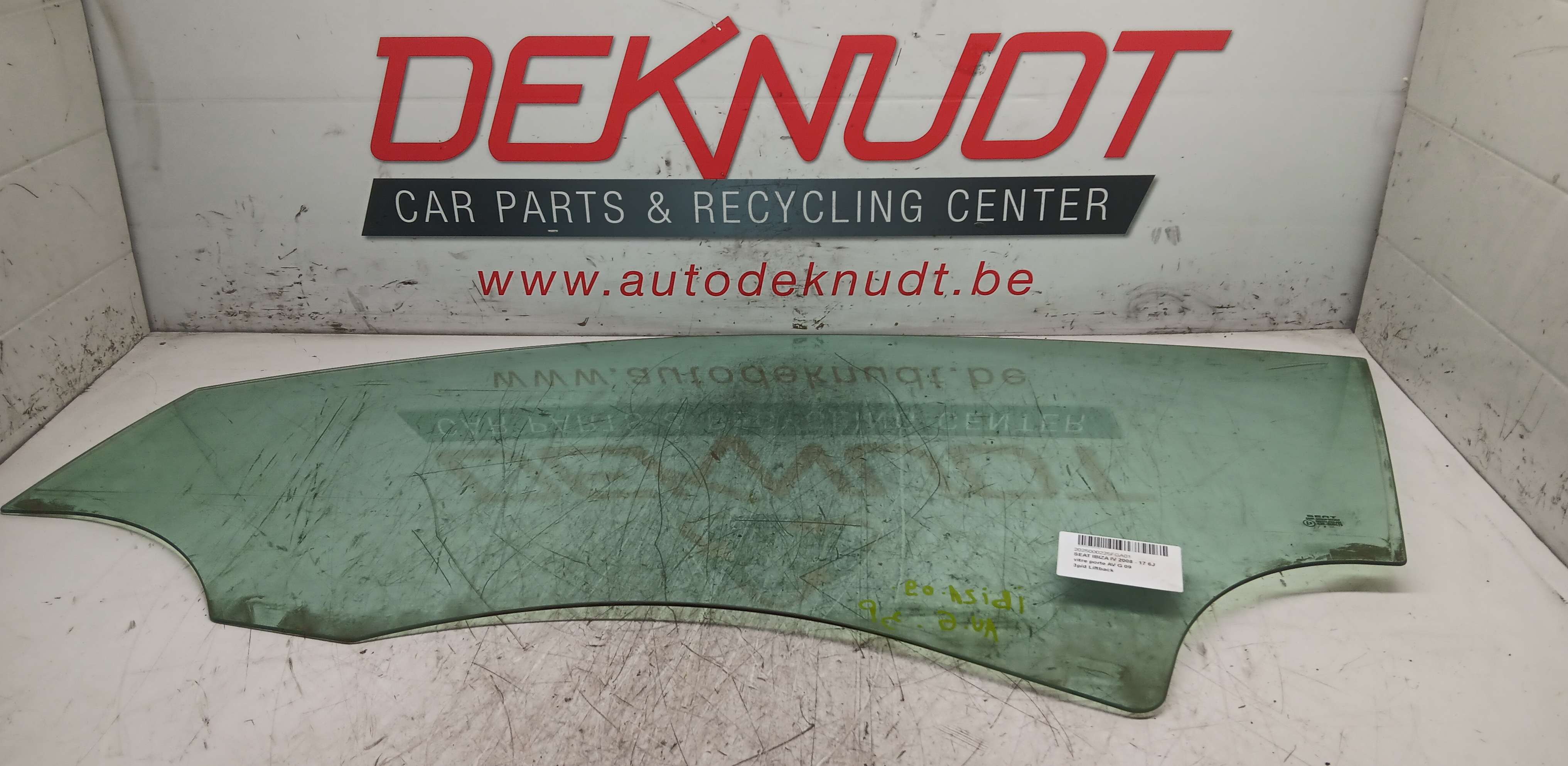 Raam deur links voor Seat Ibiza