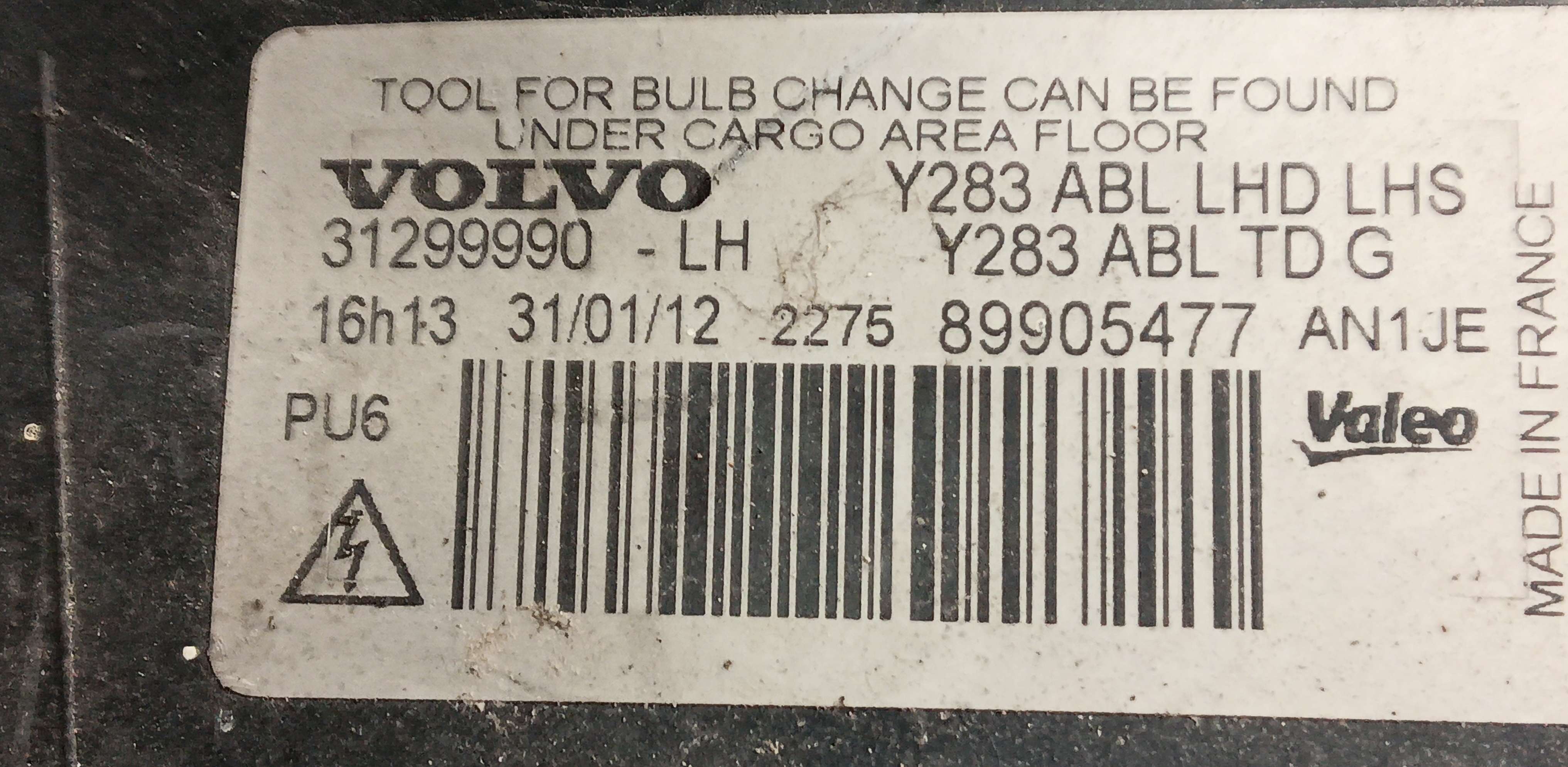 Koplamp links voor Volvo S60