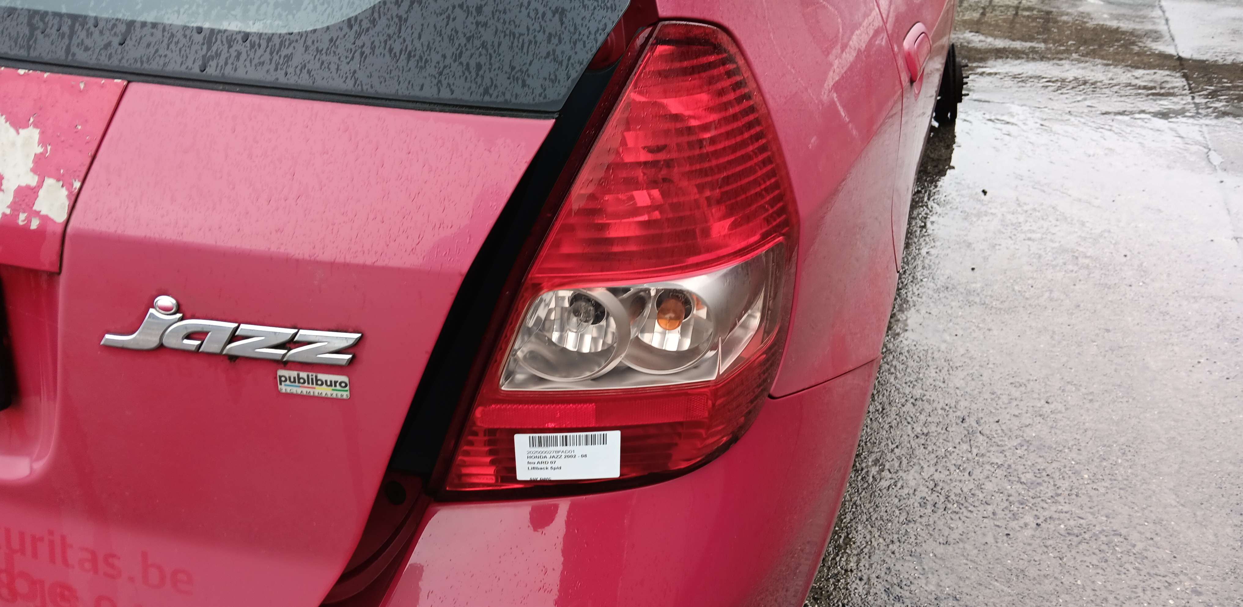 Lichtblok rechts achter Honda Jazz