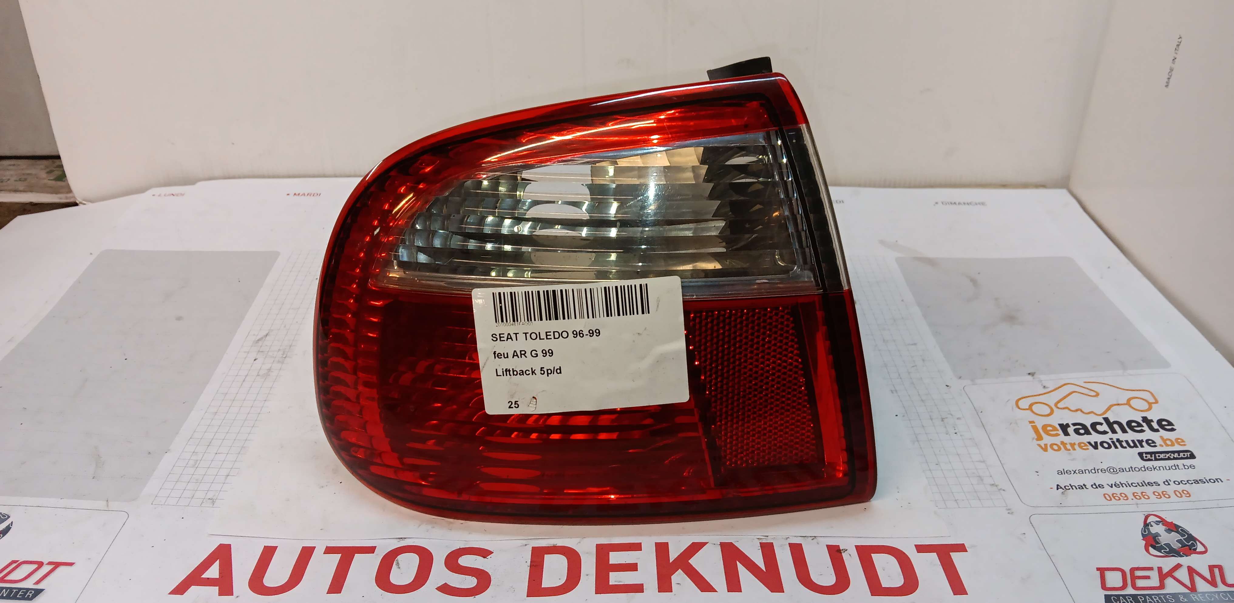 feu ARG Seat TOLEDO 1999 - 05