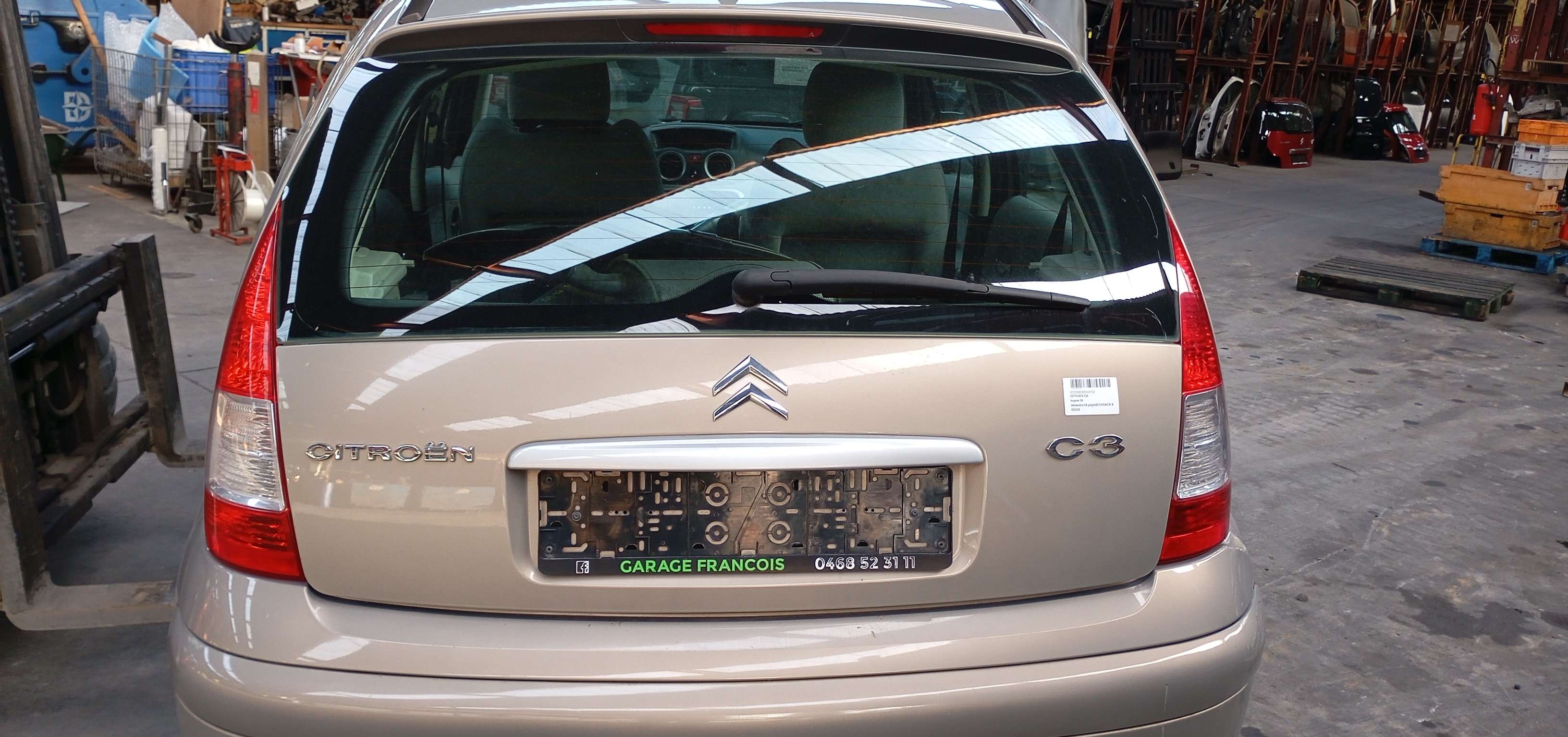 Achterklep Citroen C3 I  2005 - 09