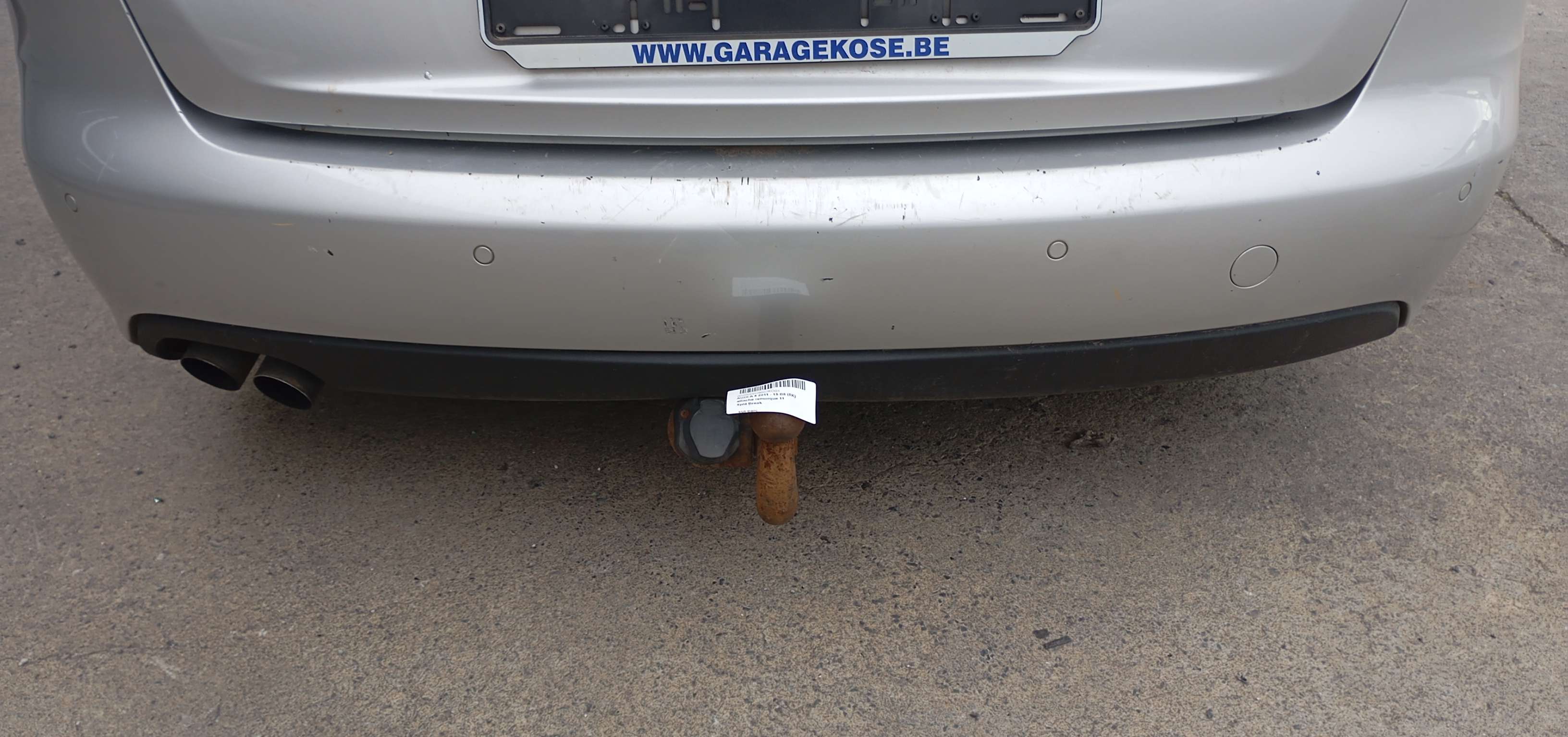 Bumper achter met sensor Audi A4 B8 2012 - 15