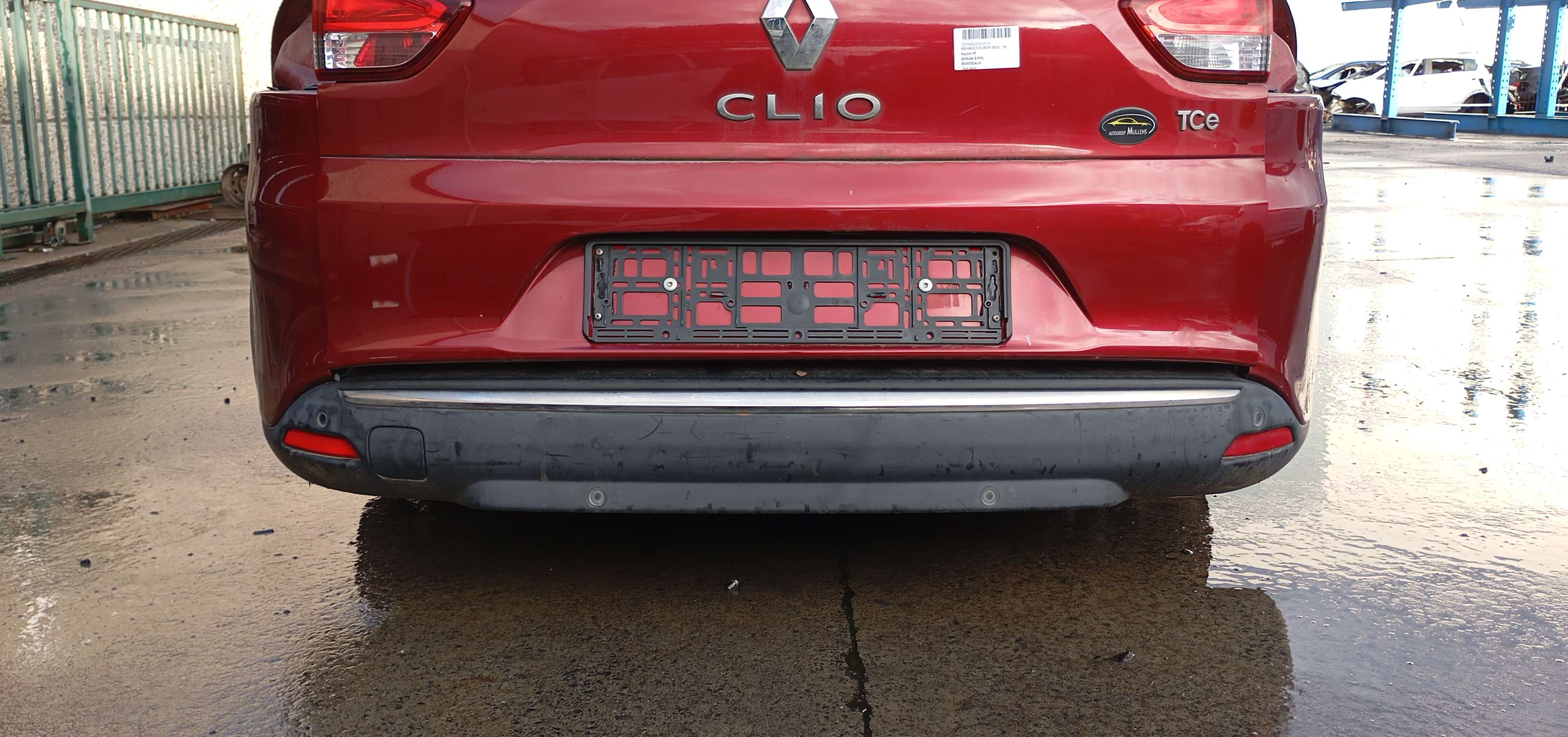 Bumper achter met sensor Renault CLIO IV 2012 - 19