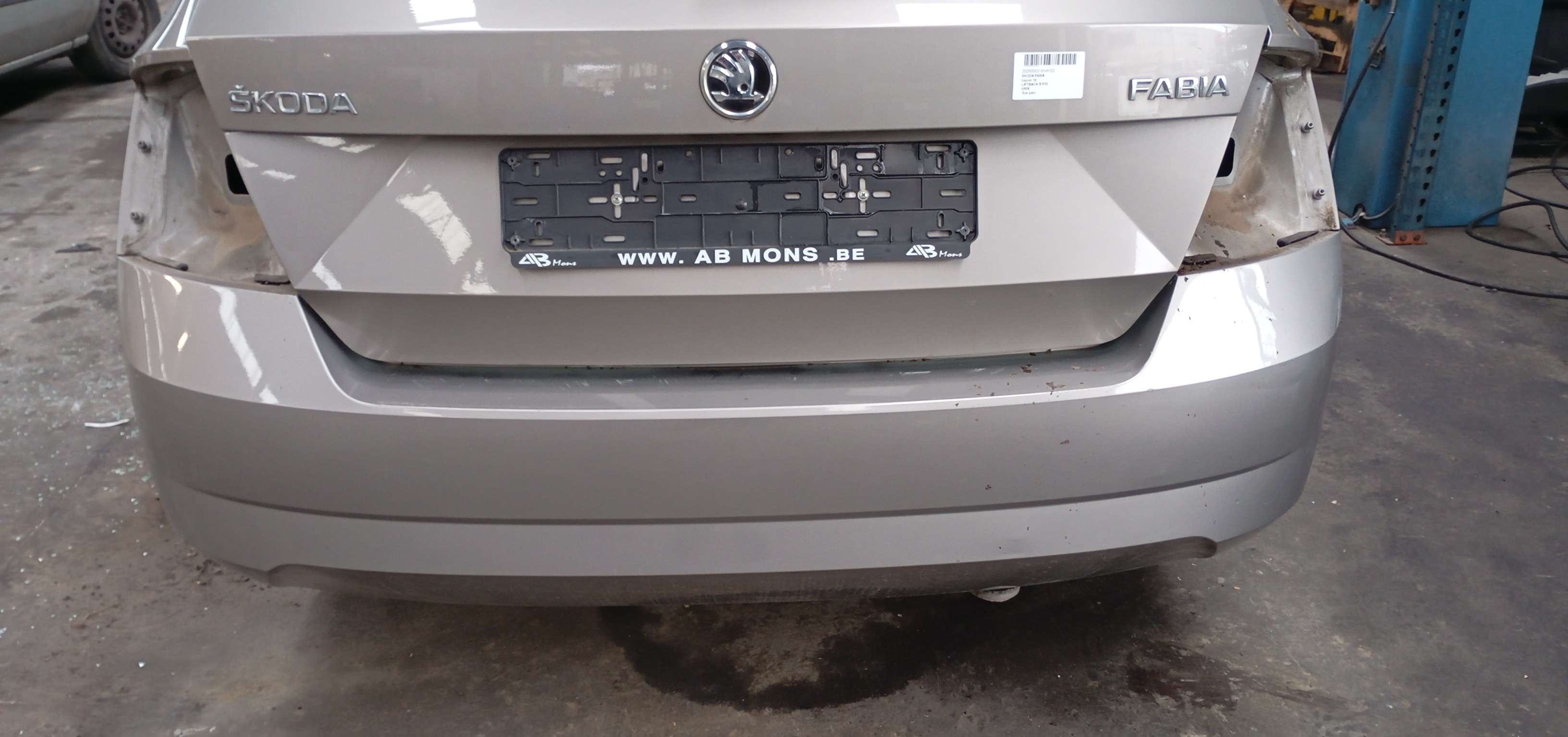 pare choc arrière Skoda FABIA III 2015 -