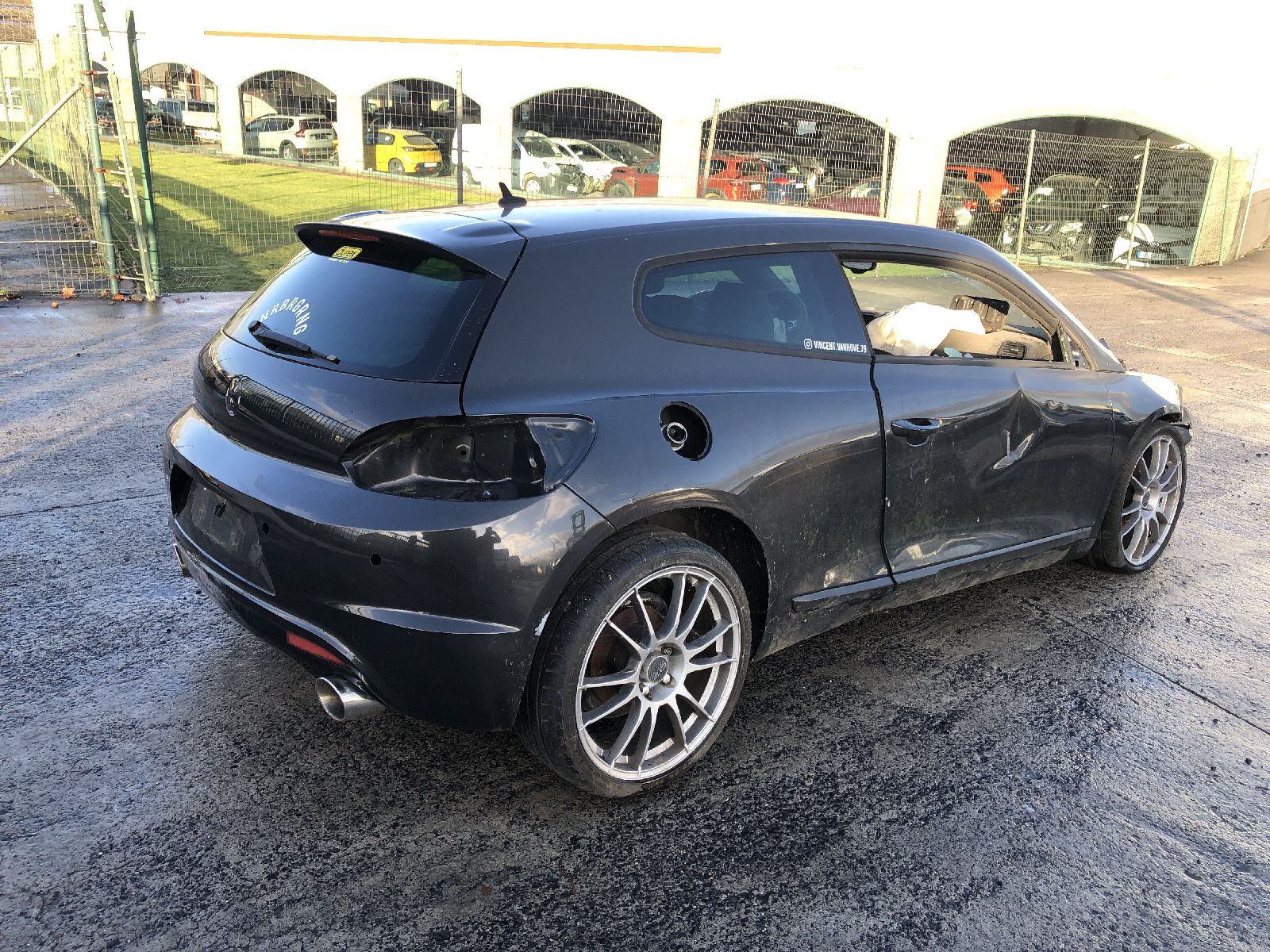 Bumper achter met sensor Vw SCIROCO 2008 - 14