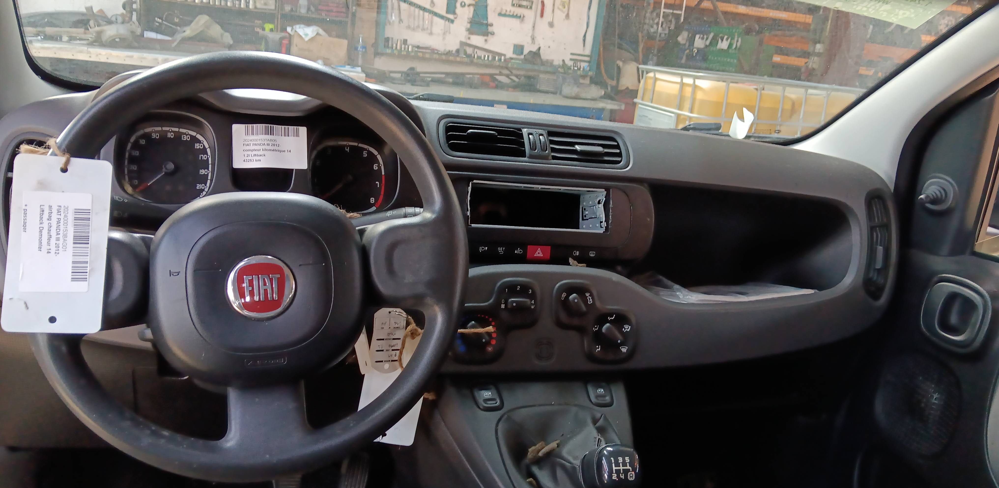 airbag chauffeur Fiat PANDA III 2012 -