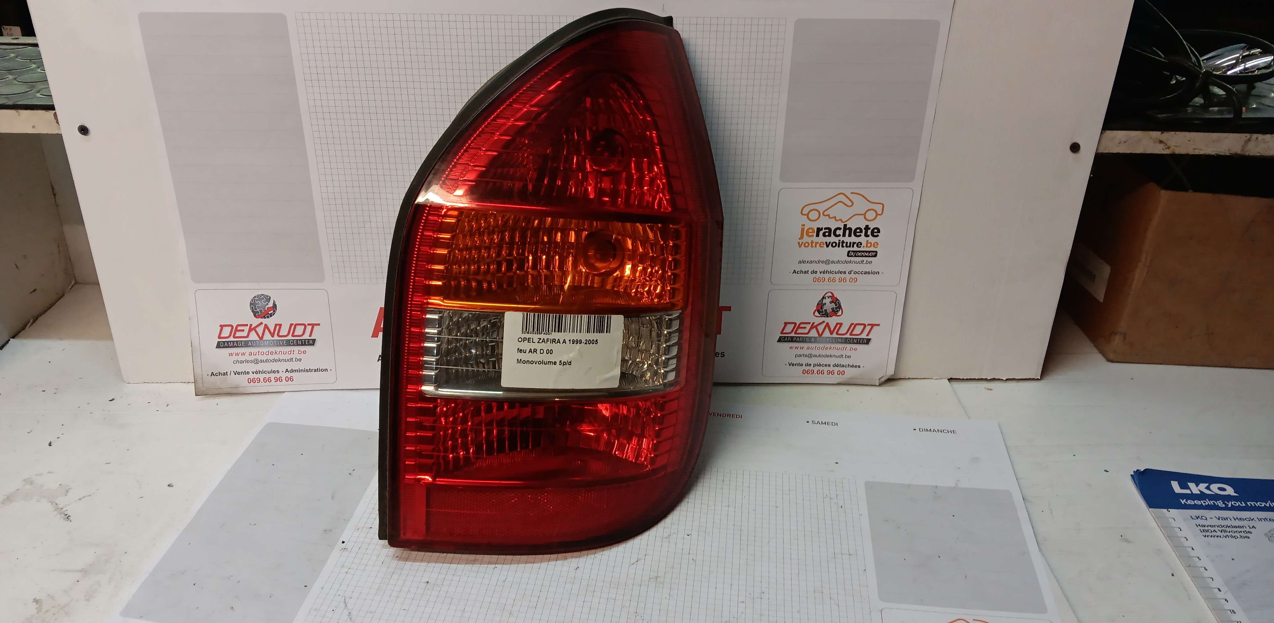 Lichtblok rechts achter Opel ZAFIRA A 1999 - 05