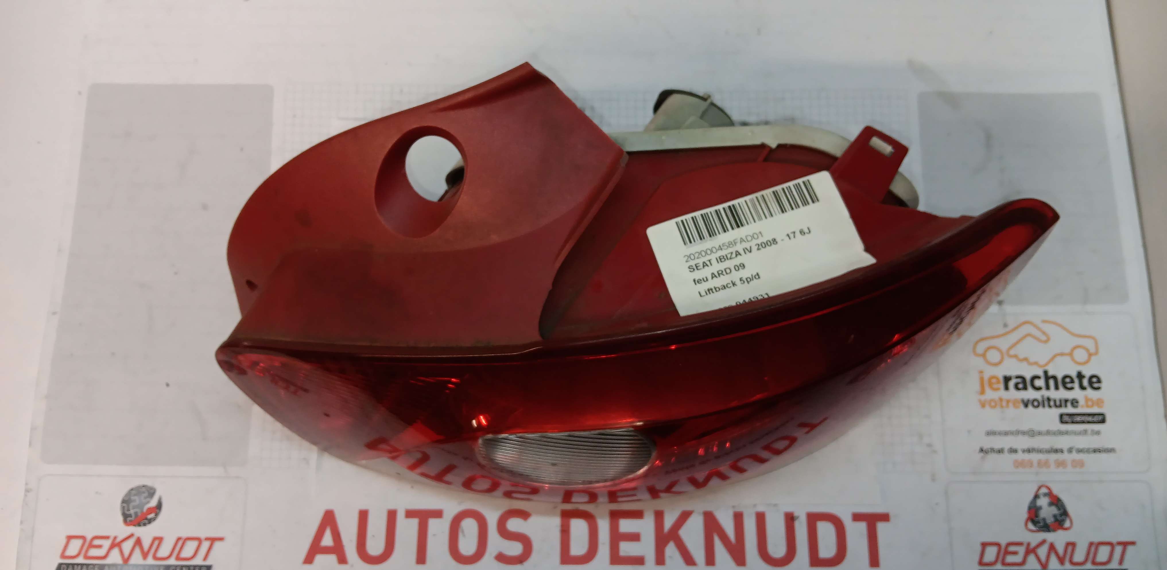 Lichtblok rechts achter Seat IBIZA IV 2008 - 12 6J