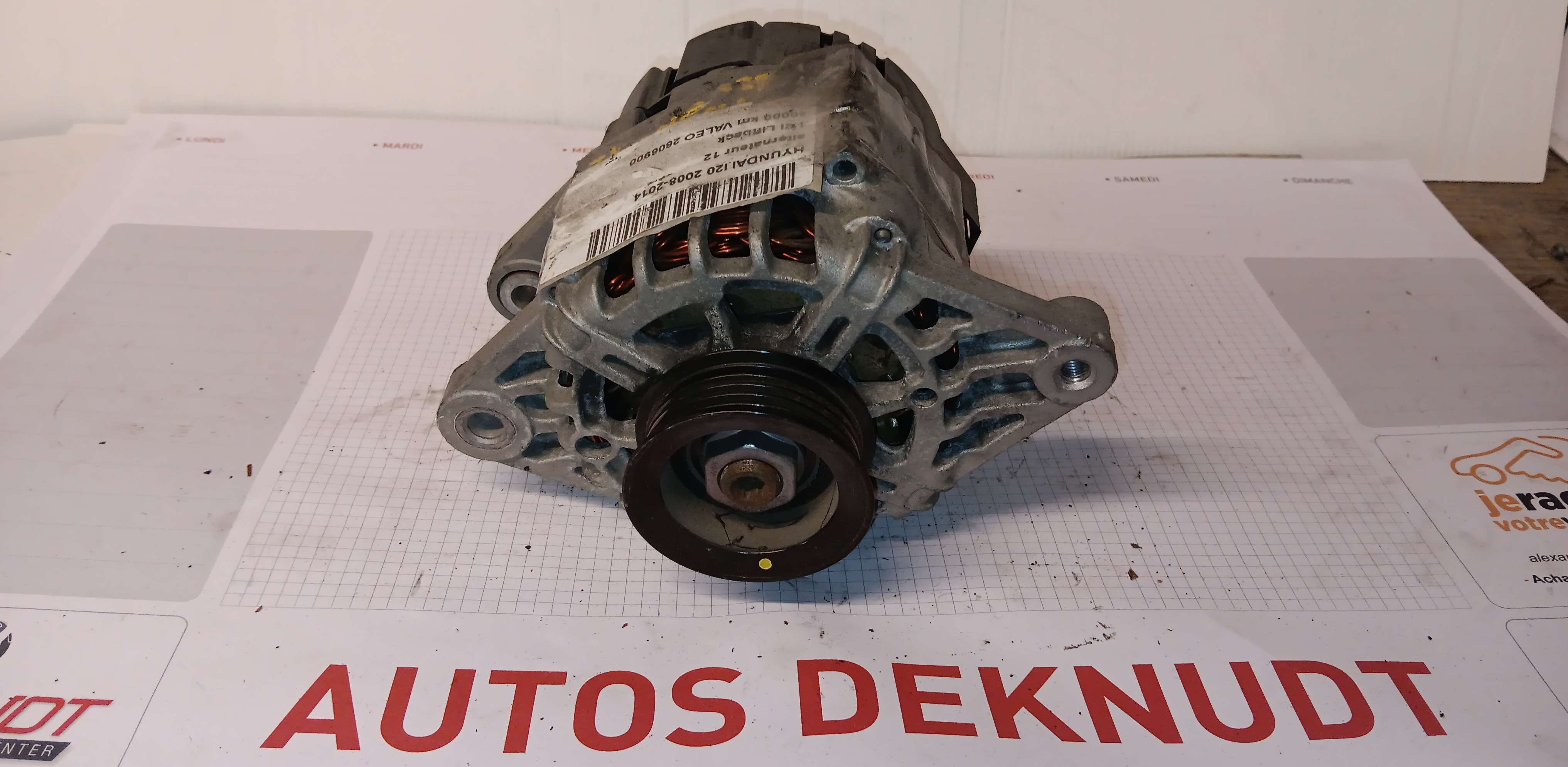  Alternator Motor Hyundai I20 I 2009 - 12