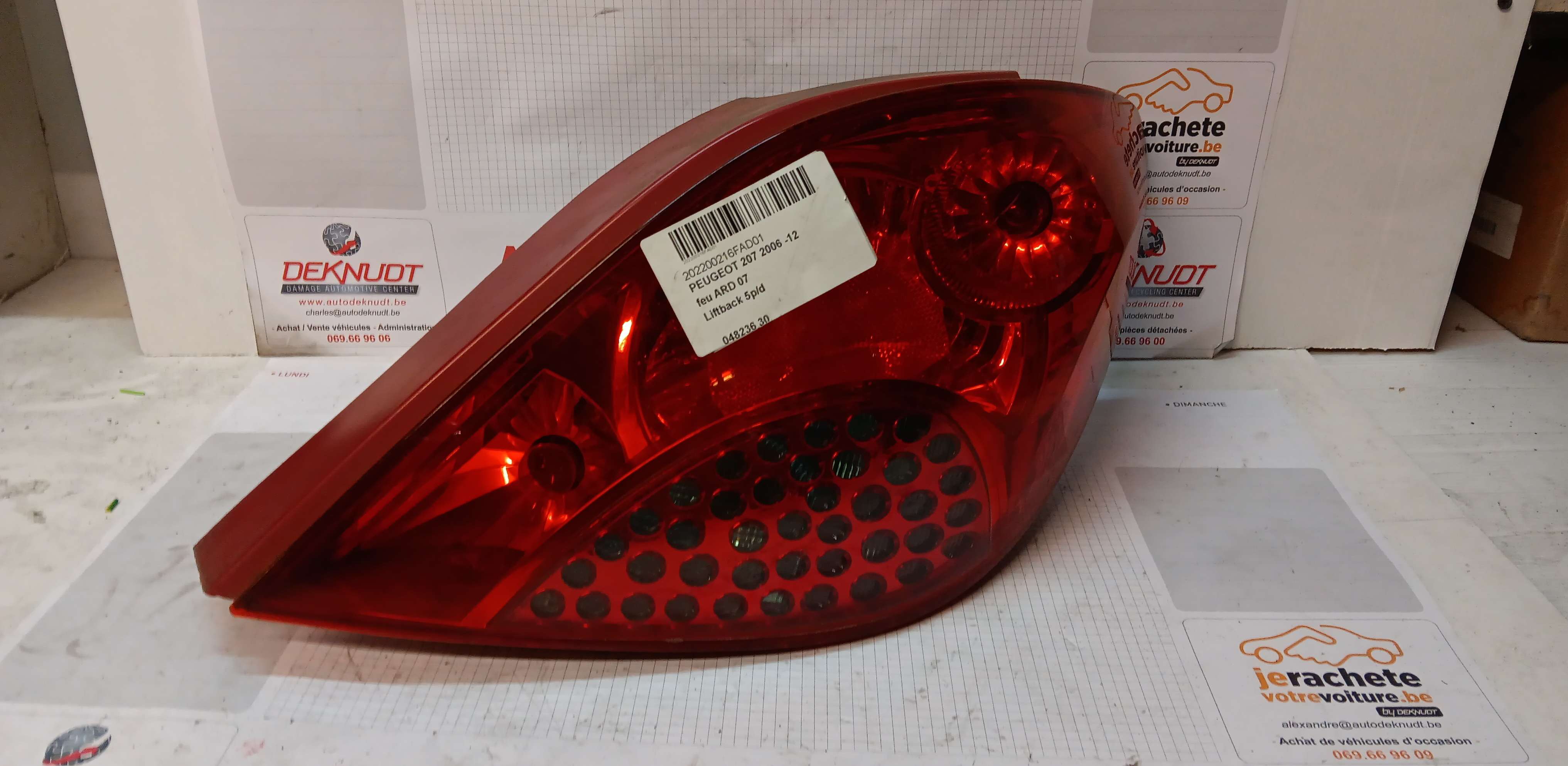 Lichtblok rechts achter Peugeot 207 2006 -12