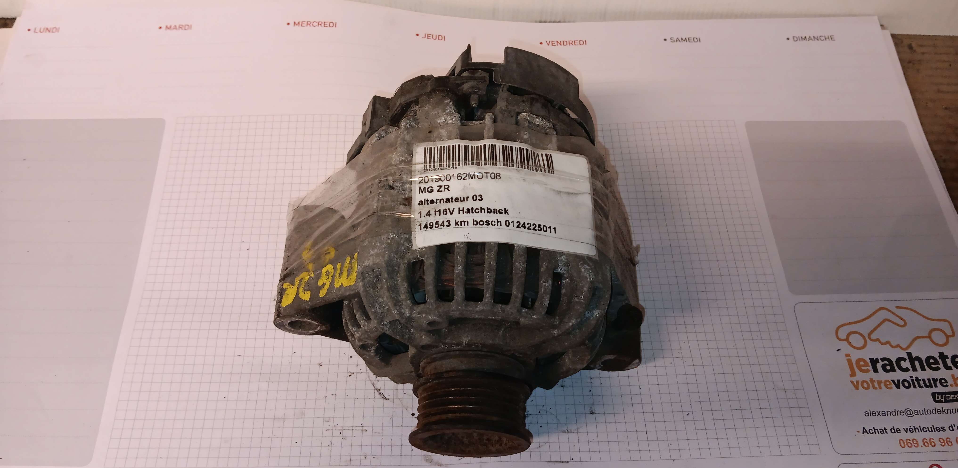  Alternator Motor Mg ZR