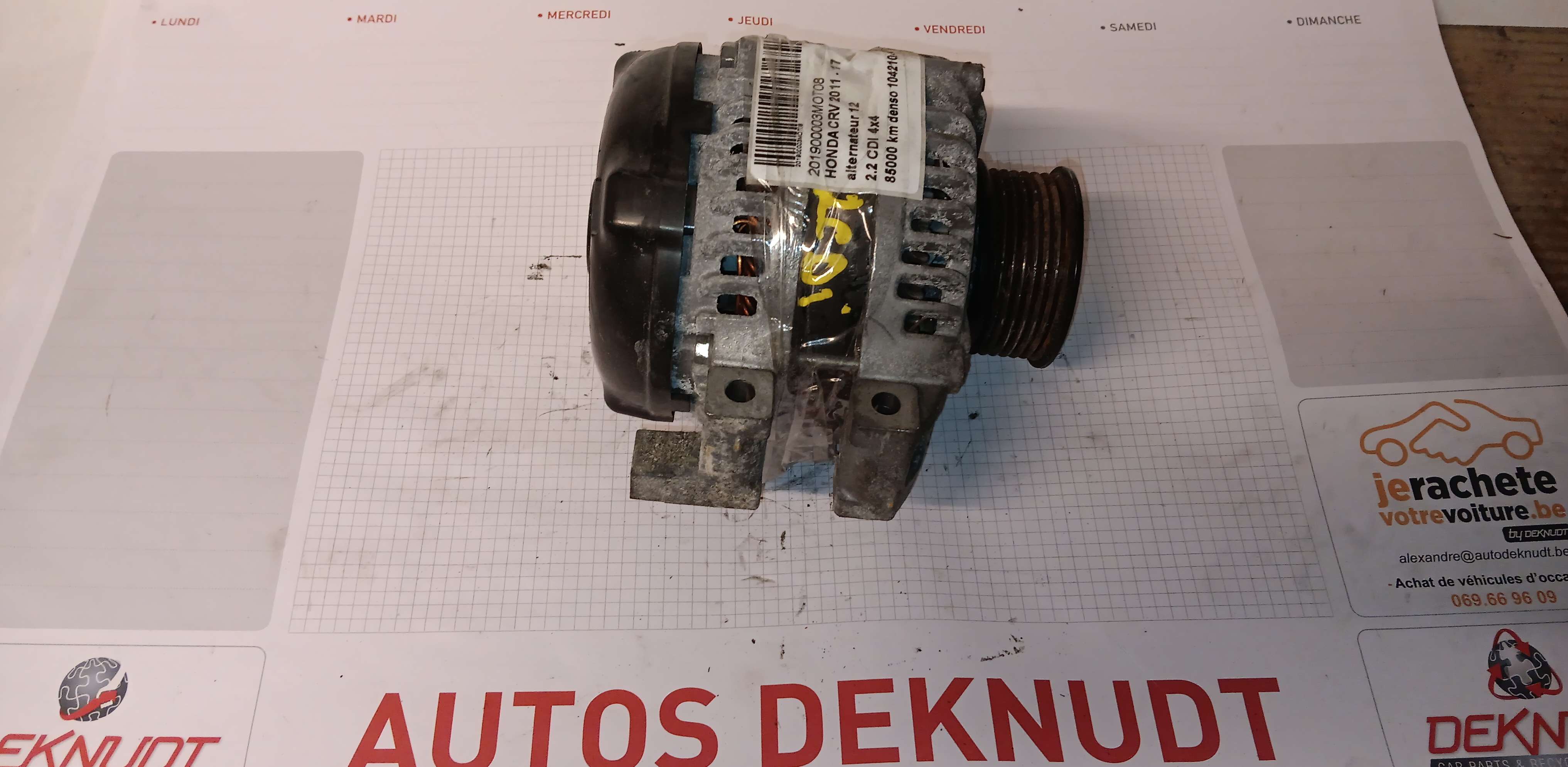  Alternator Motor Honda CRV 2011 - 17