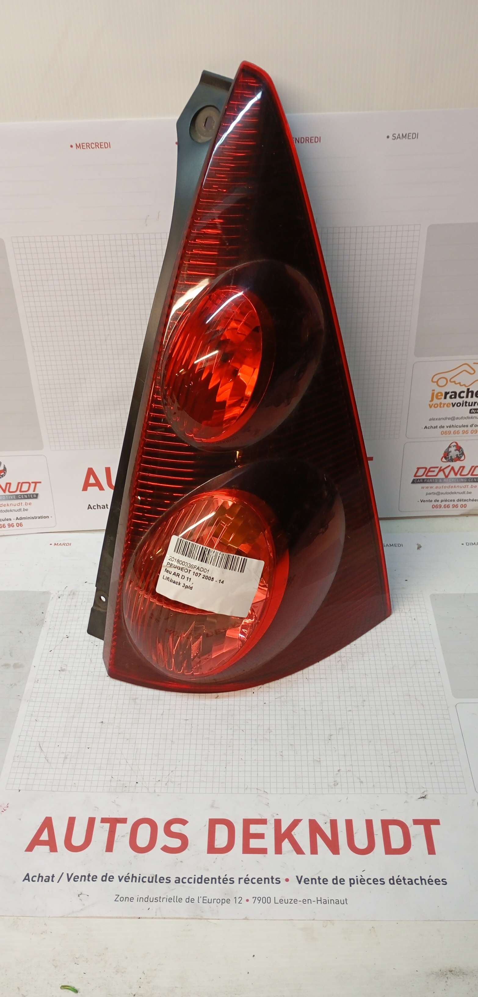 Lichtblok rechts achter Peugeot 107 2005 - 14