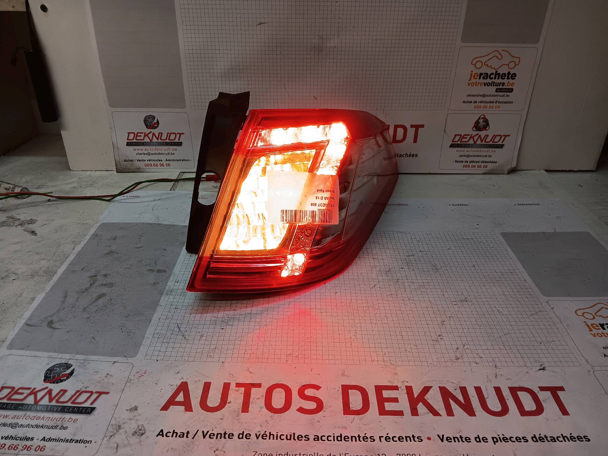Lichtblok rechts achter Peugeot 508 2011 - 18