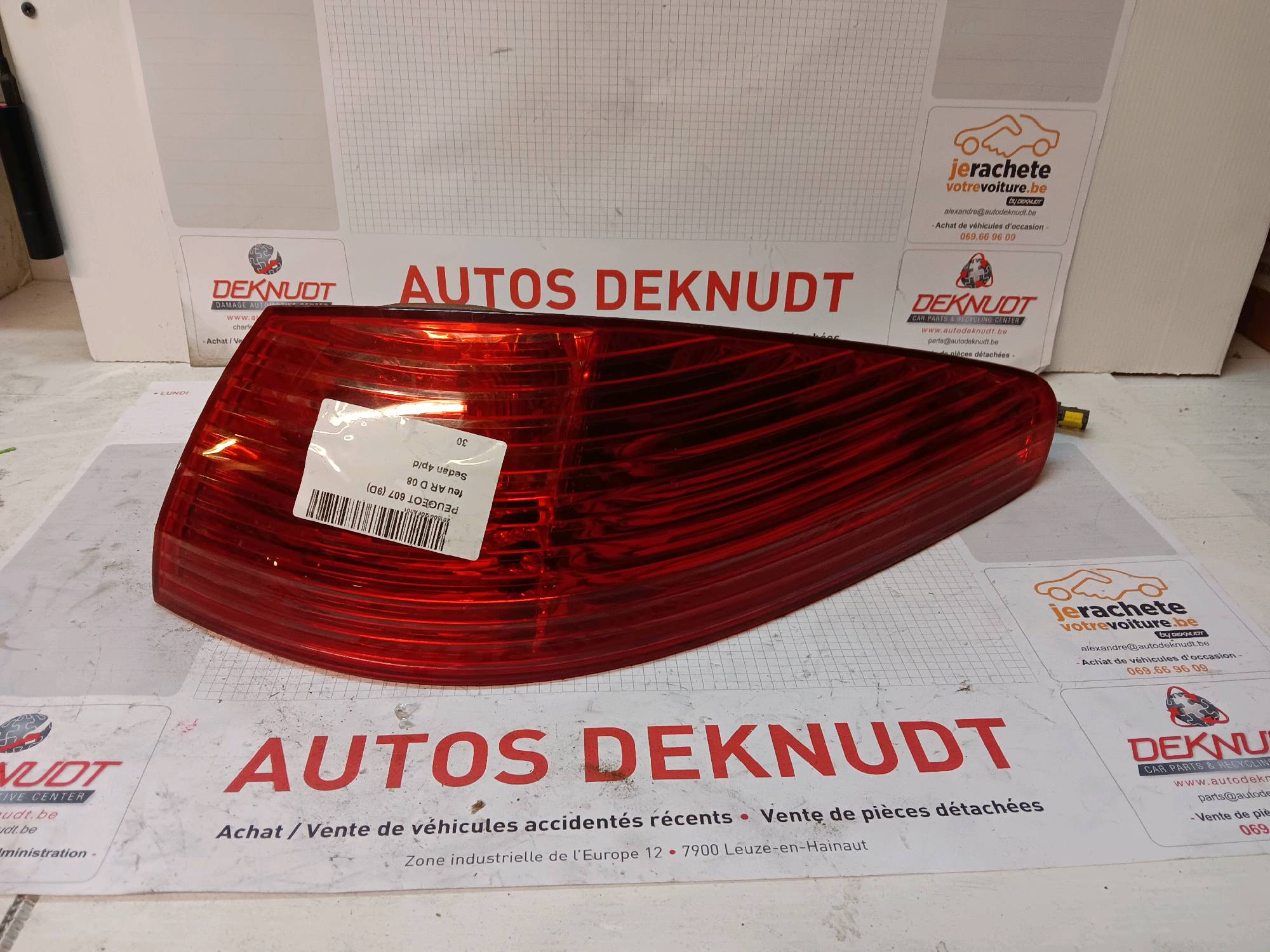Lichtblok rechts achter Peugeot 607 (9D)