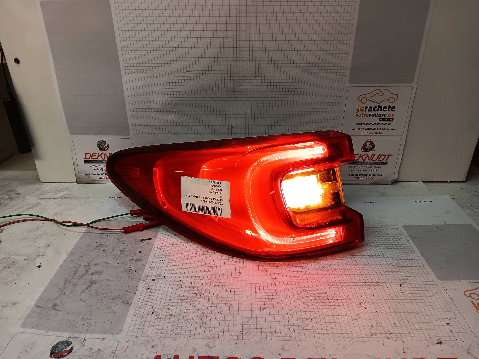 Lichtblok links achter Renault KADJAR 2015 - 18