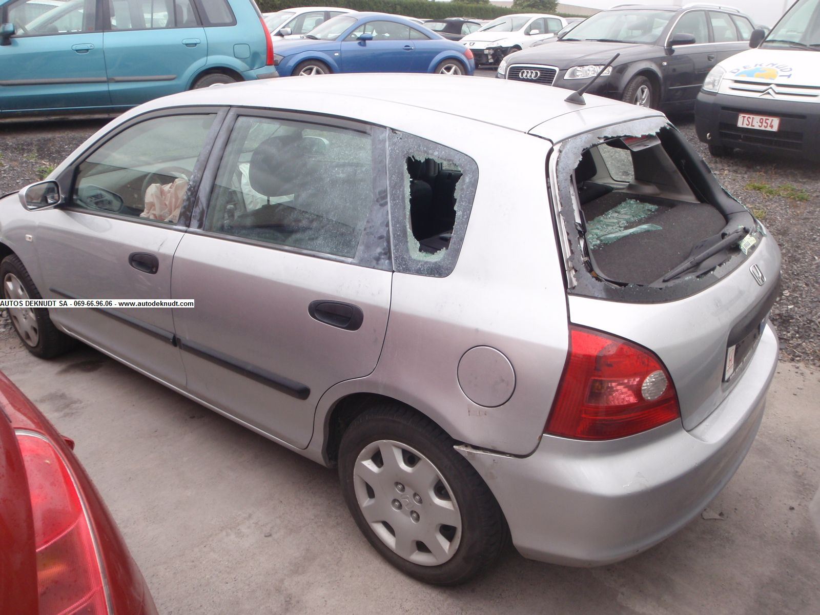 Deur links voor Honda CIVIC 2001 - 05 EP