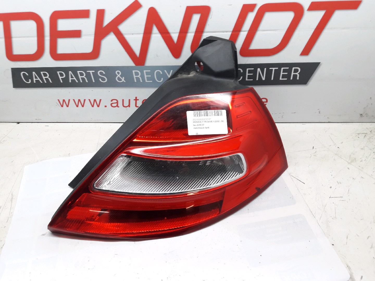 Lichtblok rechts achter Renault MEGANE II 2002 - 06