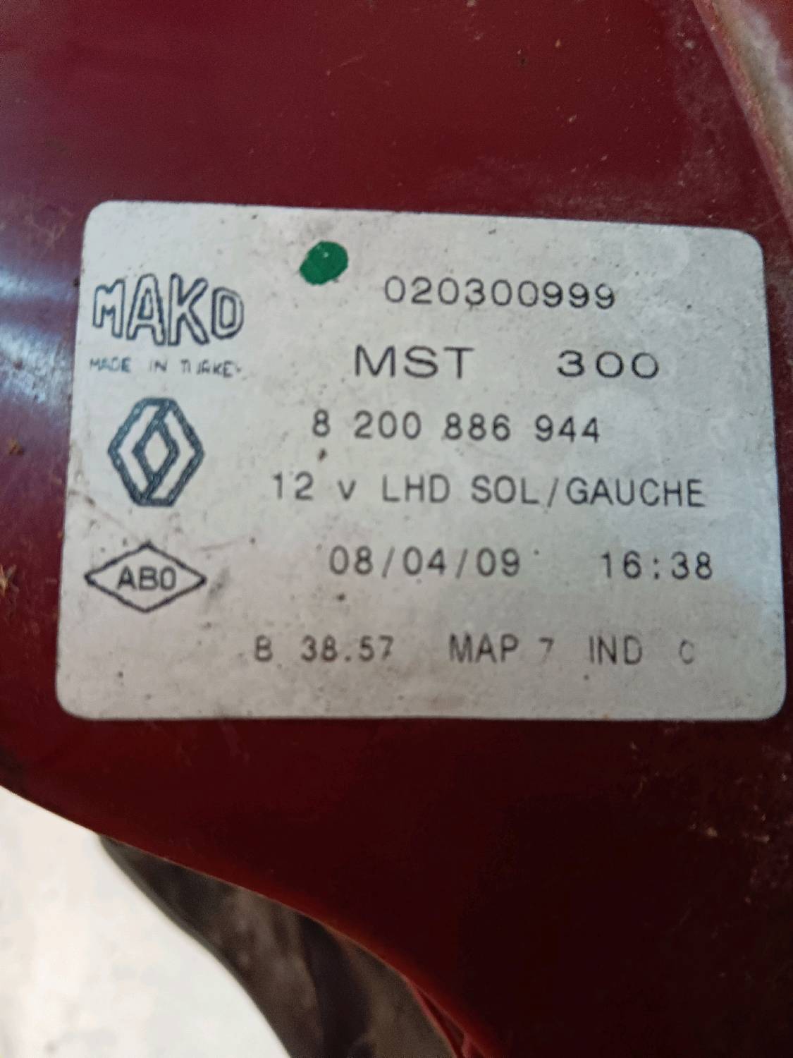 Lichtblok links achter Renault CLIO III 2009 - 12