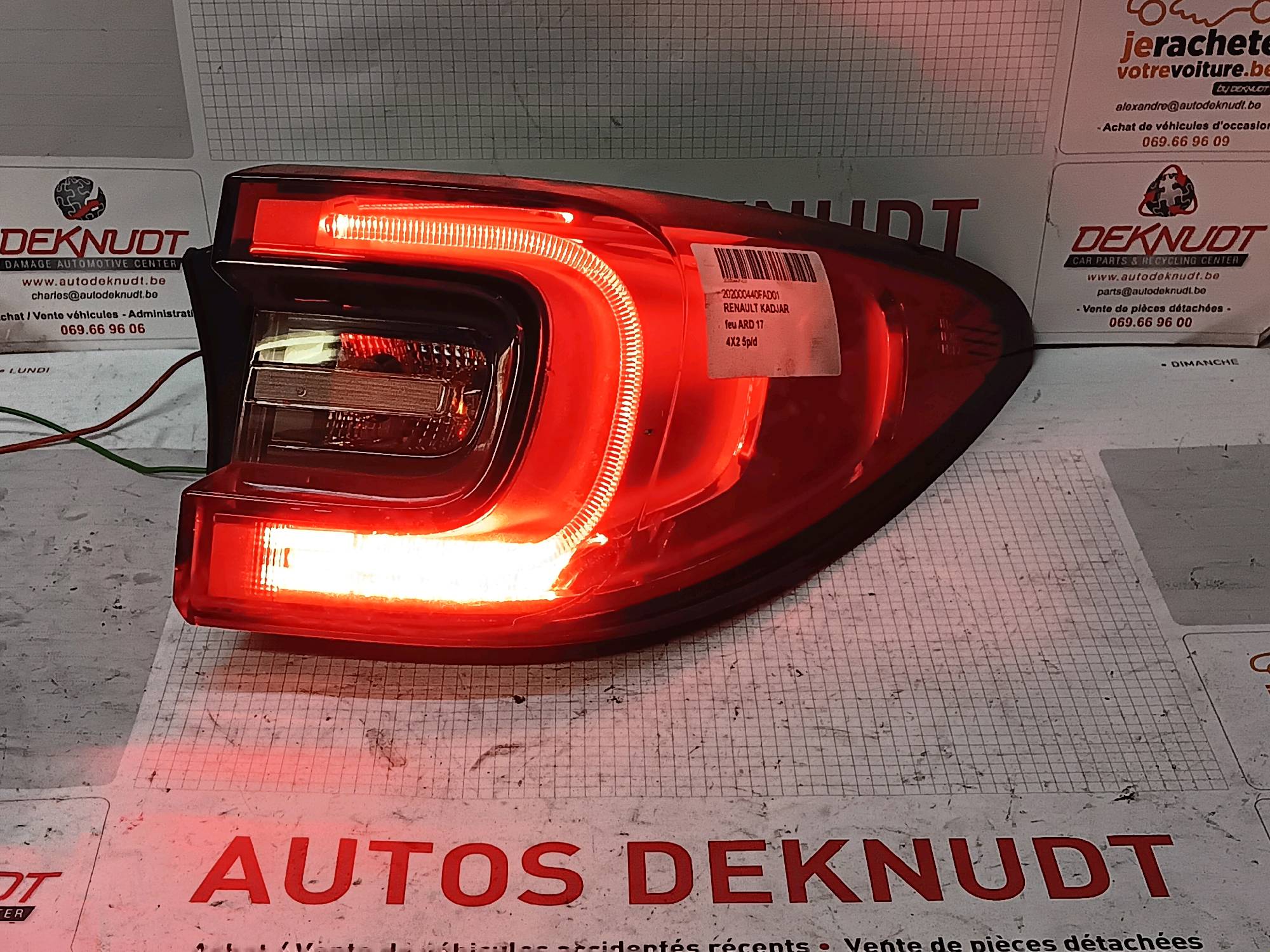 Lichtblok rechts achter Renault KADJAR 2015 - 18
