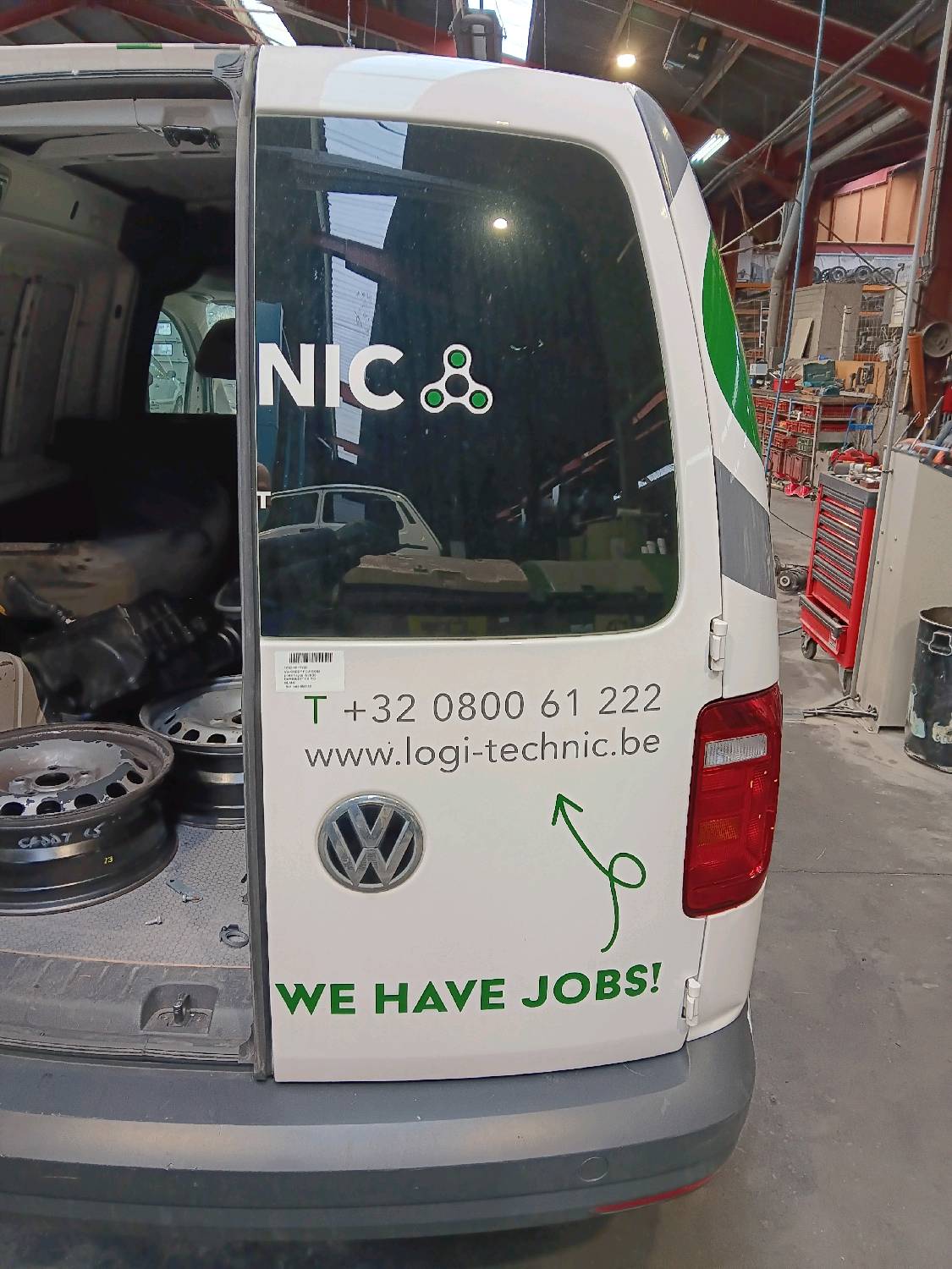 porte hayon droit Vw CADDY 2015 - 20 (2k)