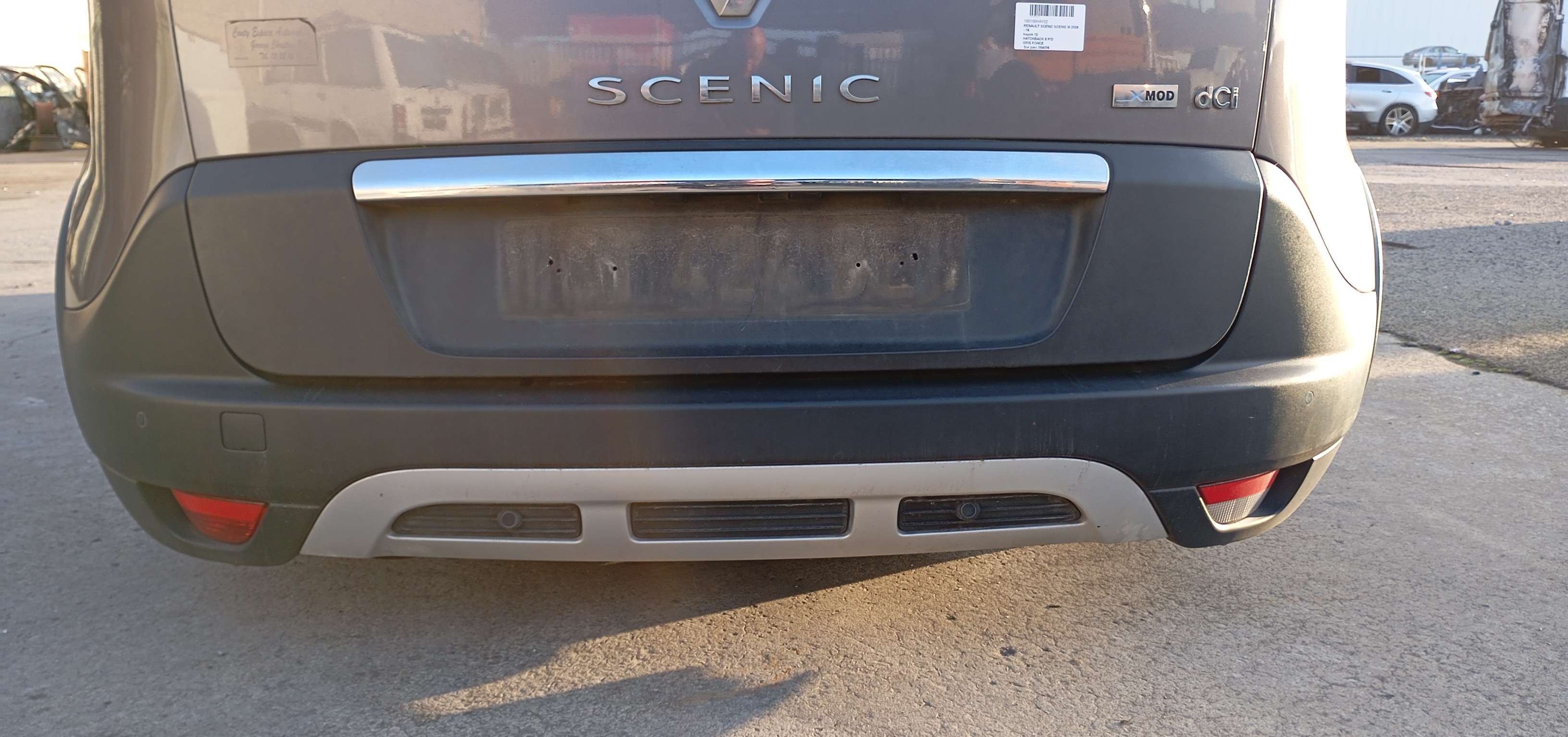 Bumper achter met sensor Renault SCENIC III 2009 - 16