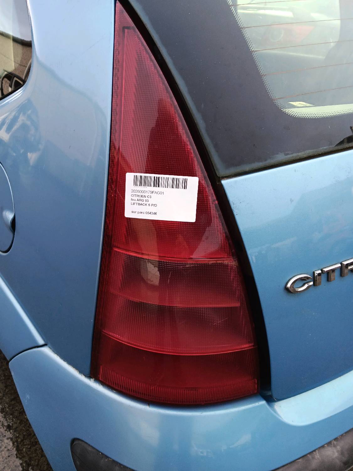 feu ARG Citroen C3 I  2002 - 05