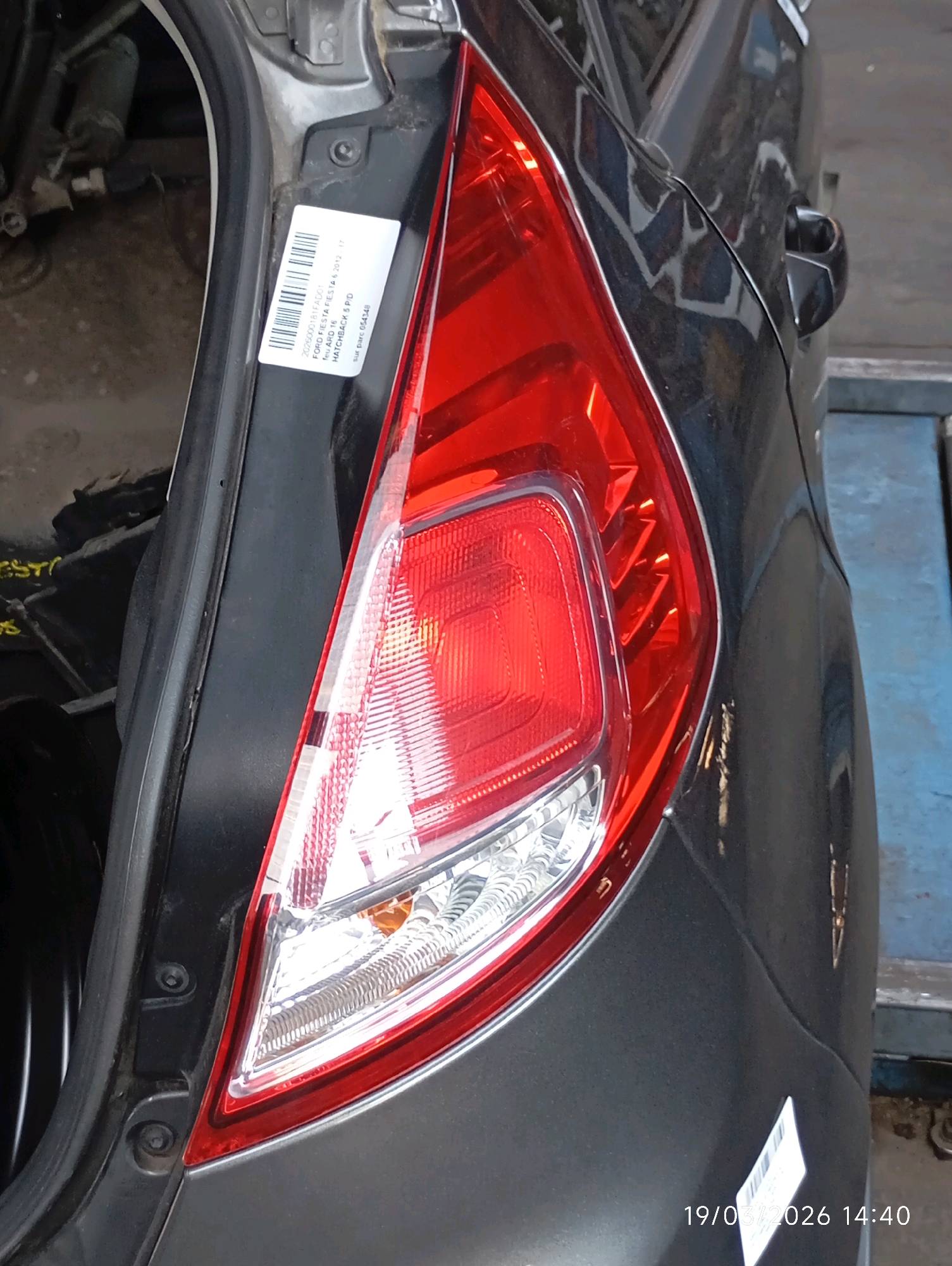 Lichtblok rechts achter Ford FIESTA 6 2012 - 17